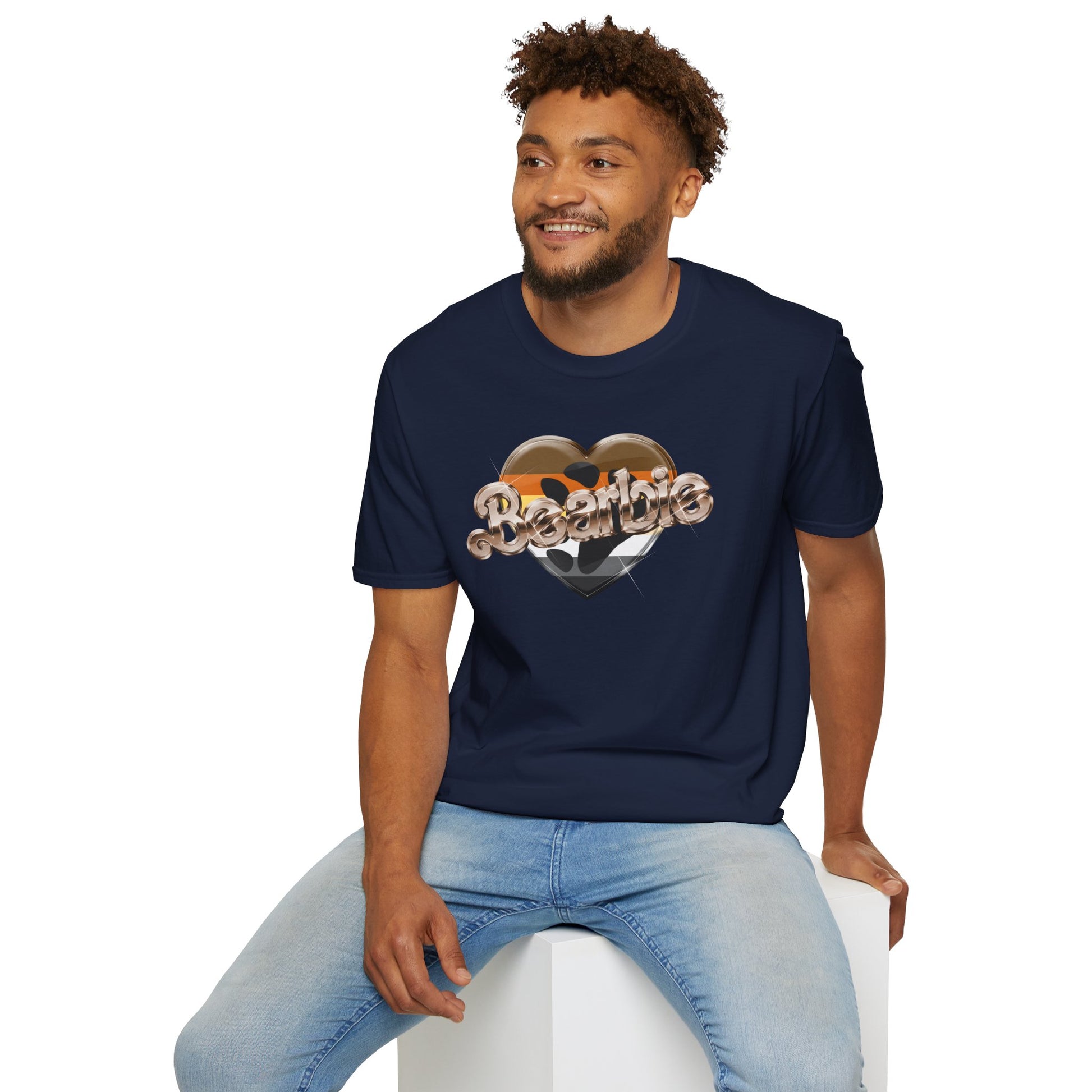 Bearbie®: Heart Claw Logo (Bear Flag Version)│ Softsyle T-shirt