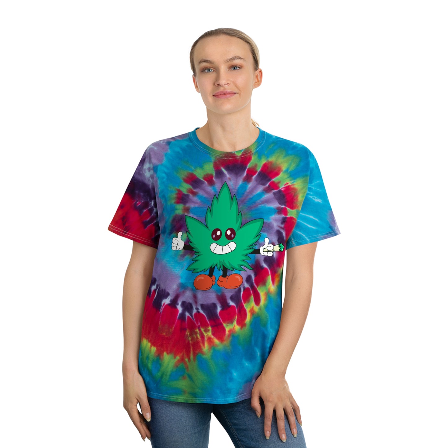 Stoney: Happy Leaf │ Tie-Dye Tee, Spiral