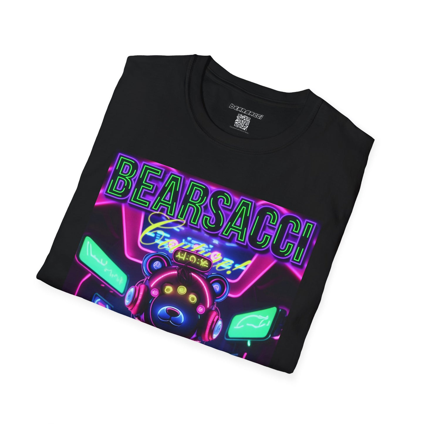 Fake Designer™: Neon Teddy Bear│ Softsyle T-shirt