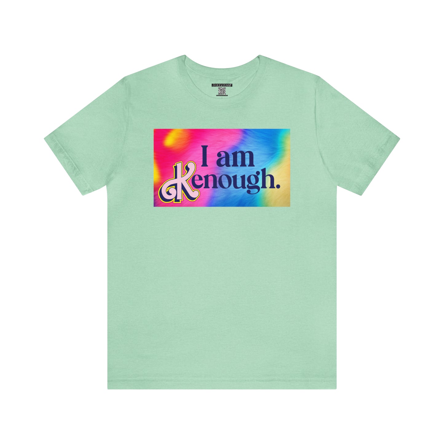 Bearbie: "I am Kenough" With Rainbow Background │ Premium Jersey T-shirt