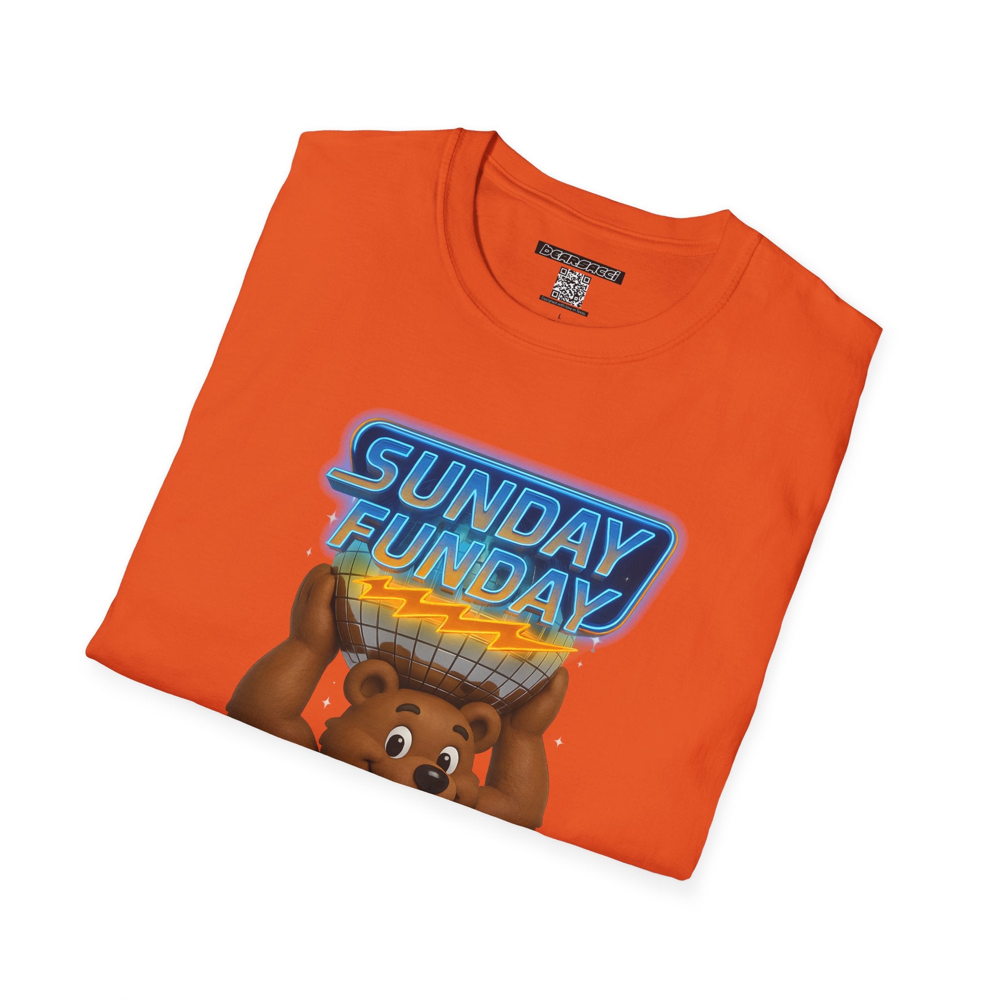 Bearsacci™: Sunday Funday Atlas Disco Bear Remix│ Softsyle T-shirt