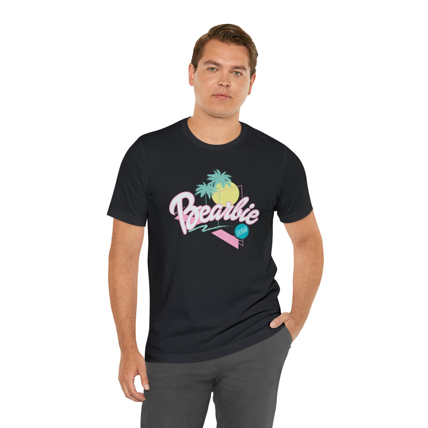 Bearbie: Pastel Malibu-Style Logo │Premium Jersey T-shirt