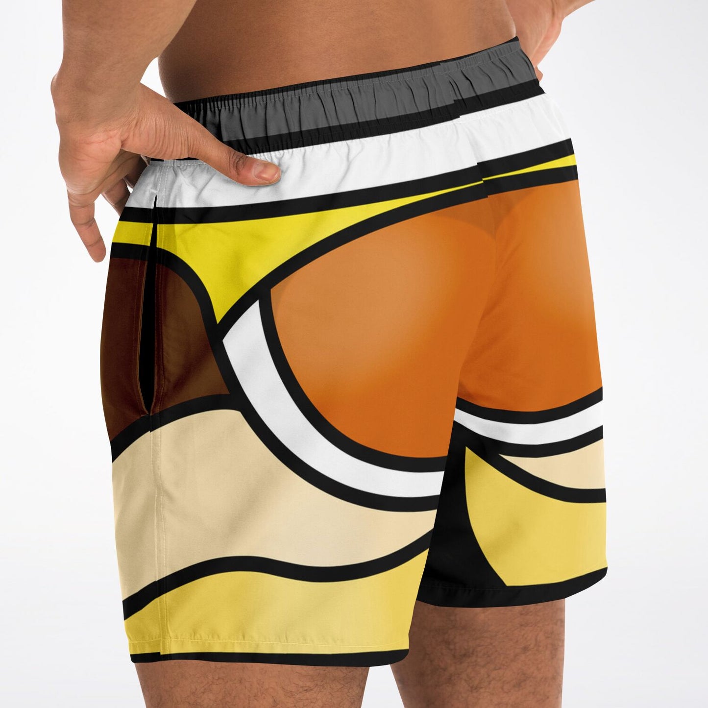 Zeus Riptide (Bear Pride Edition) │ Trompe L'Oeil Swim Trunks