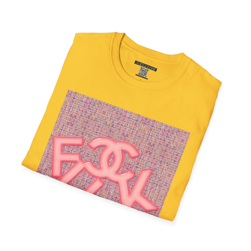 Fake Designer™: Pink Tweed Fuck│ Softsyle T-shirt