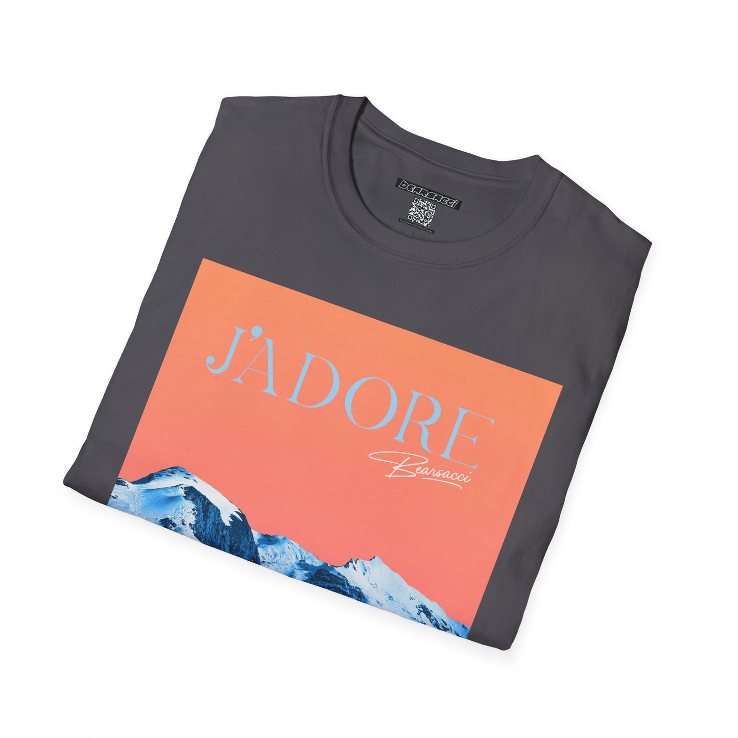 Fake Designer™: J'adore Bearsacci Solitude Is Dangerously Addictive (Vibrant Snowy Mountains At Sunset)│ Softsyle T-shirt