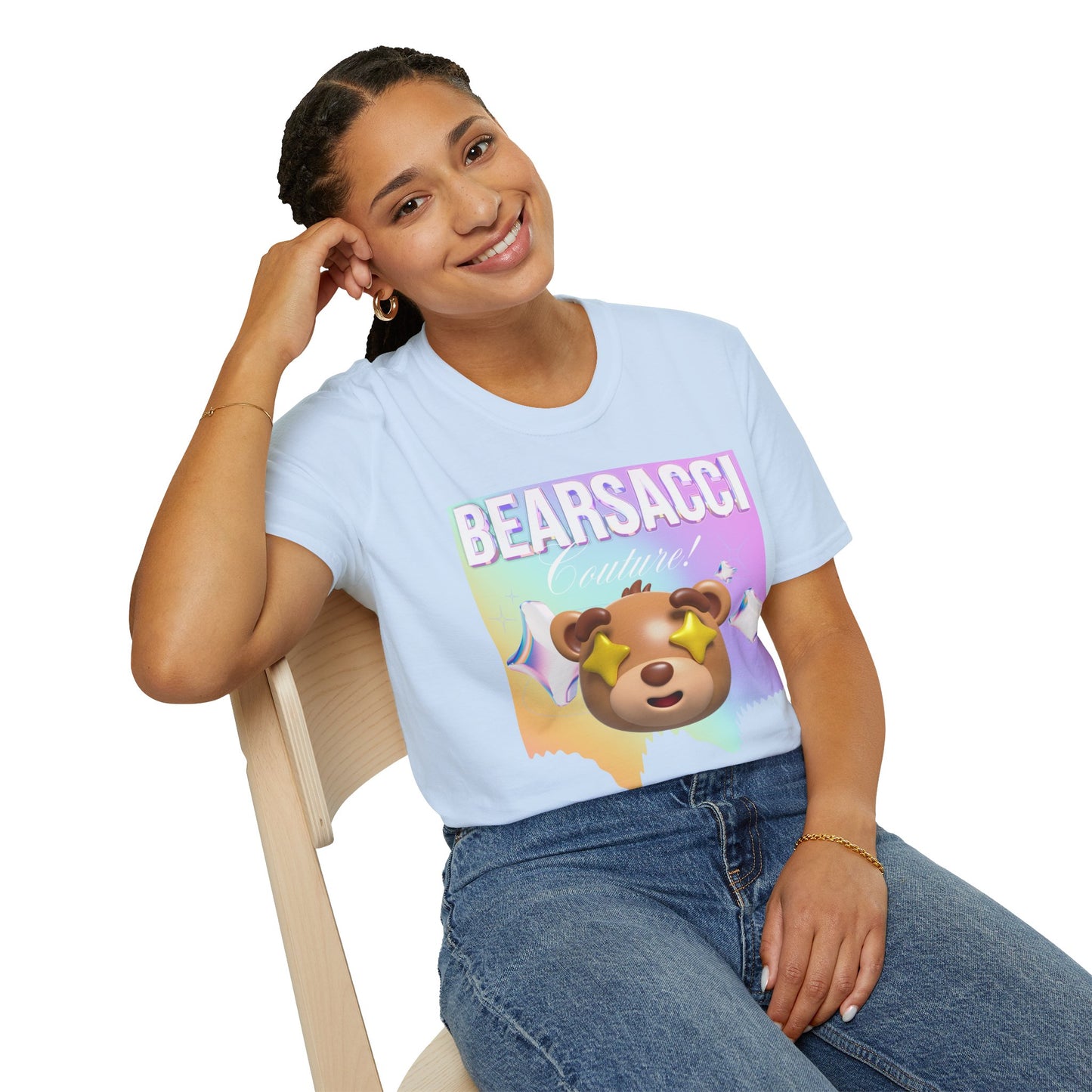 Fake Designer™: Holo Teddy Bear│ Softsyle T-shirt