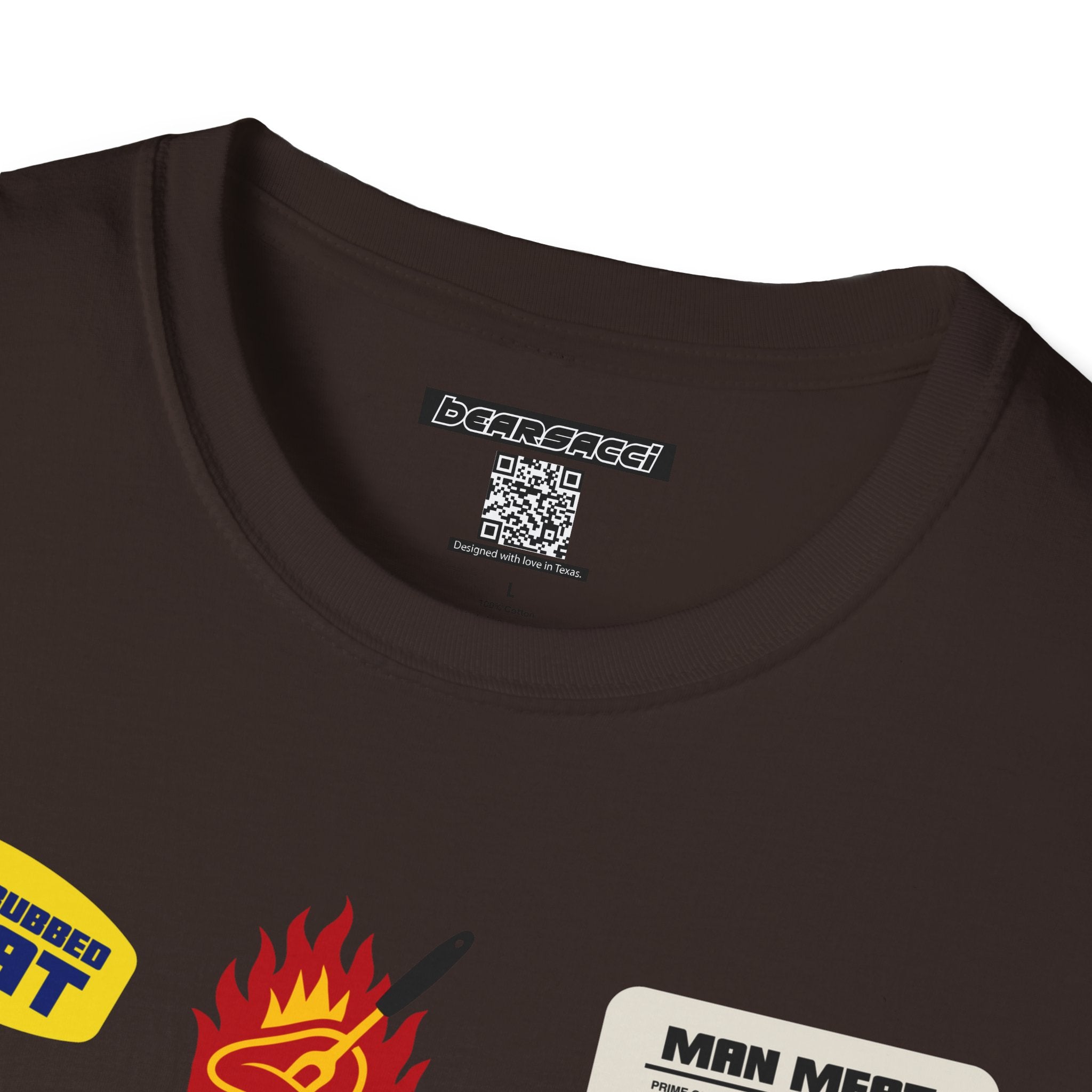 Bearmart®: Butcher Isle Meat Stickers (1990s Colorway) │Softsyle T-shirt