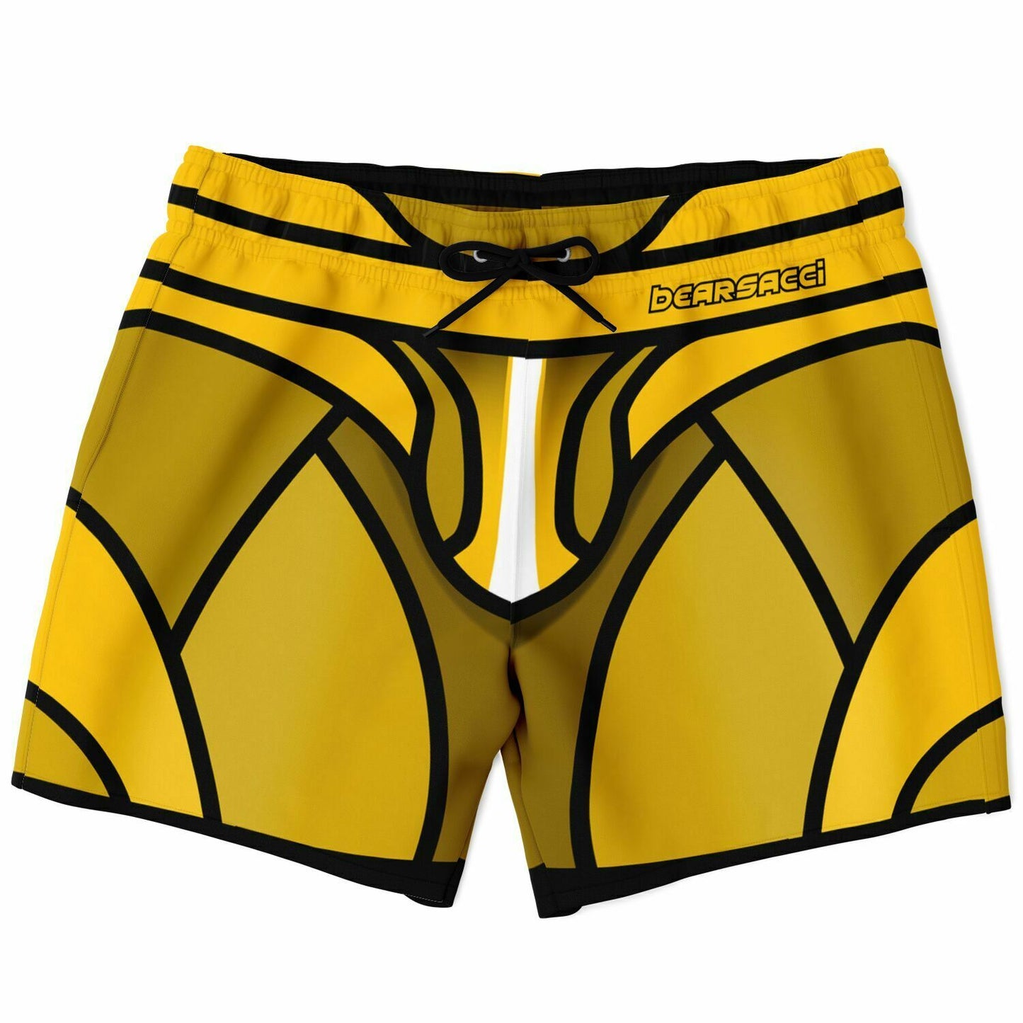 Zeus Riptide (Yellow) │ Trompe L'Oeil Swim Trunks