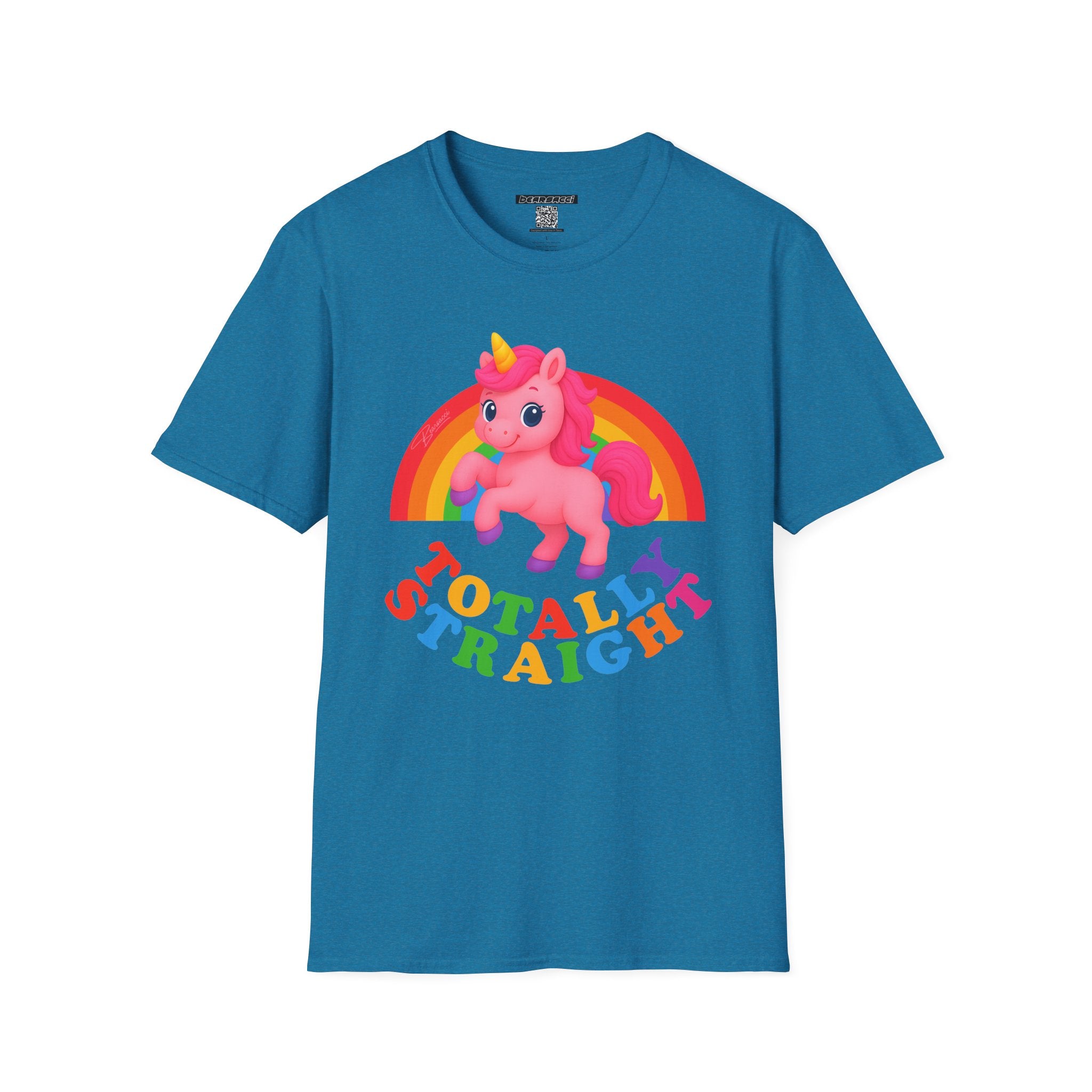 HyperPop™: Totally Straight Pink Unicorn │ Softsyle T-shirt