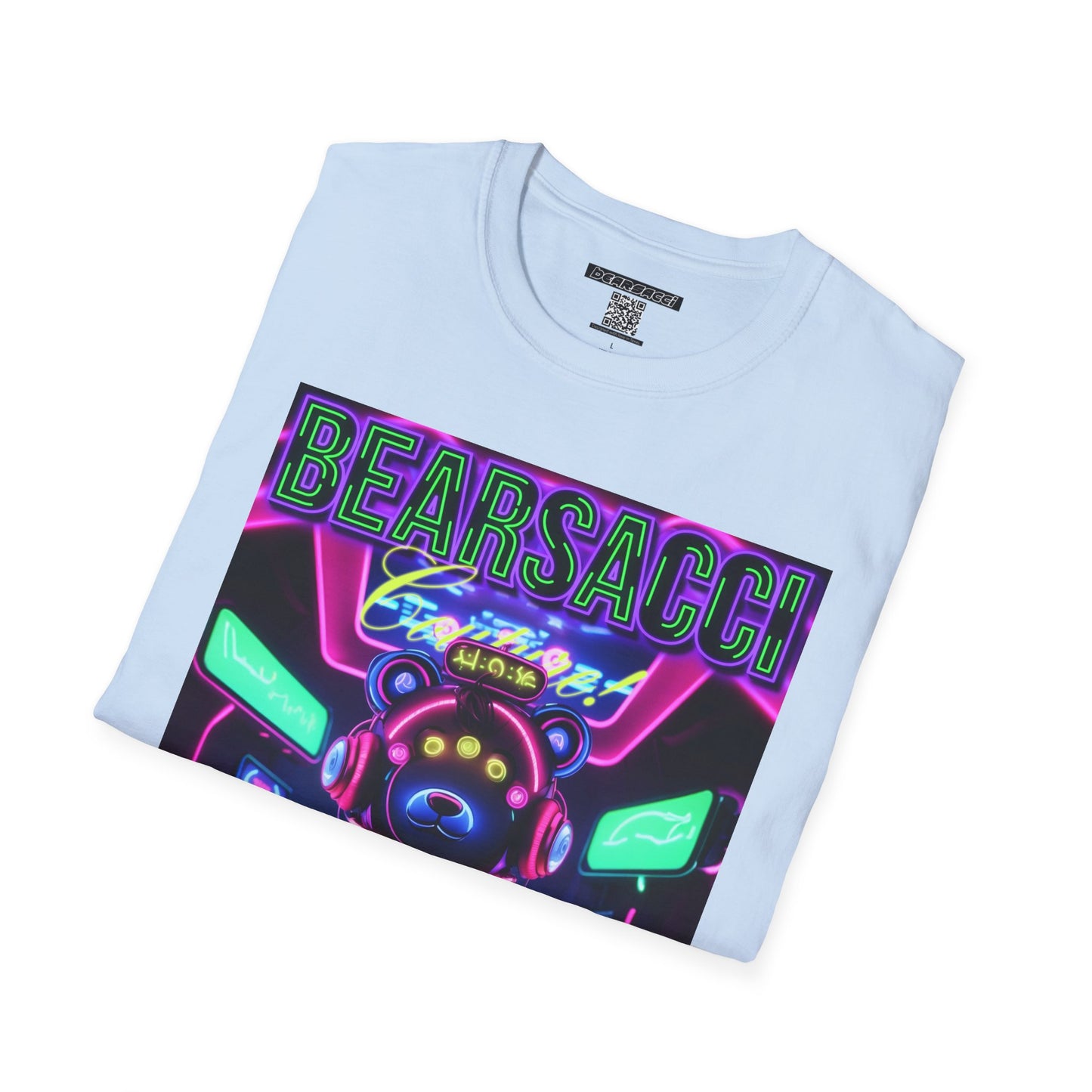 Fake Designer™: Neon Teddy Bear│ Softsyle T-shirt