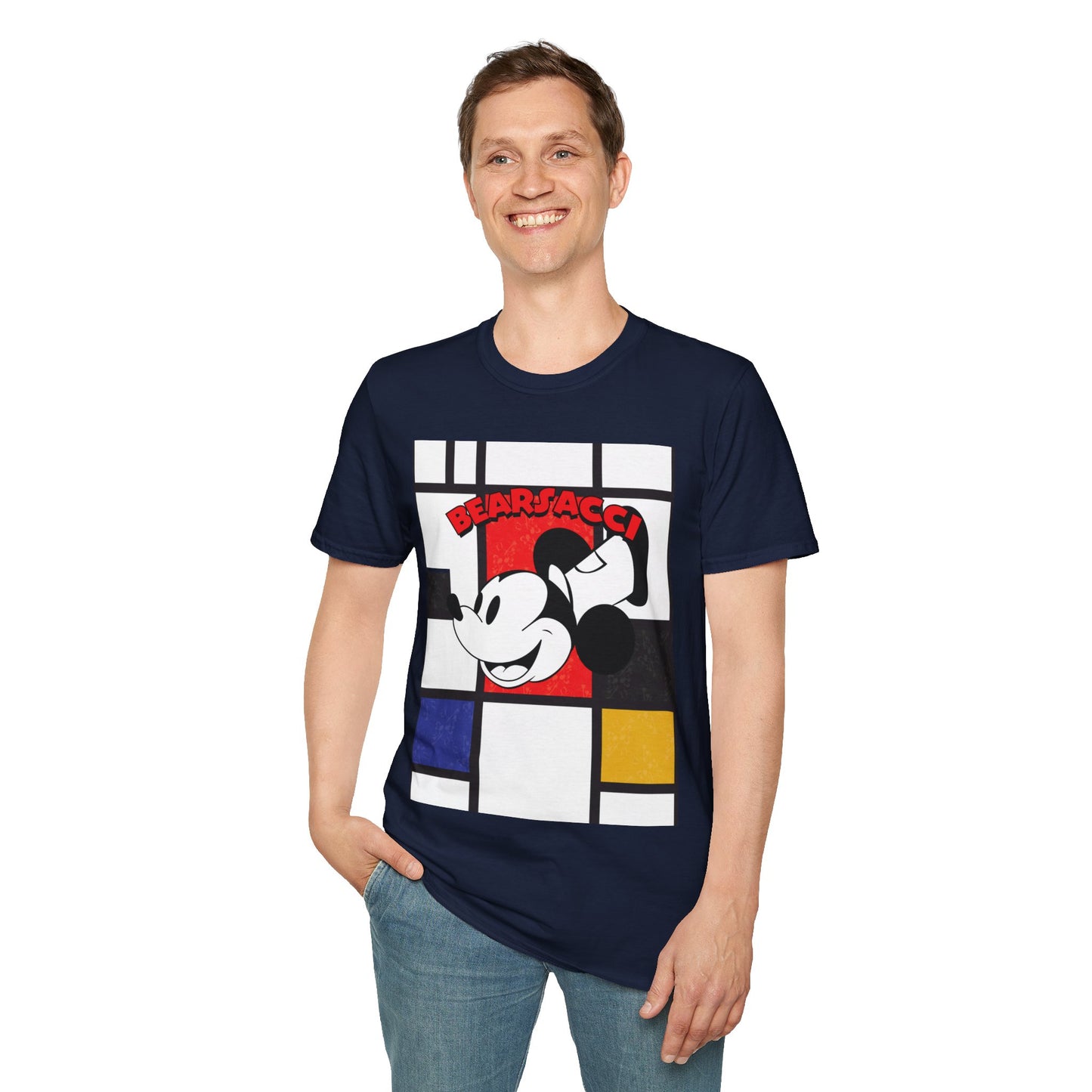 HyperPop™: Mondrian Steamboat Willie│ Softsyle T-shirt