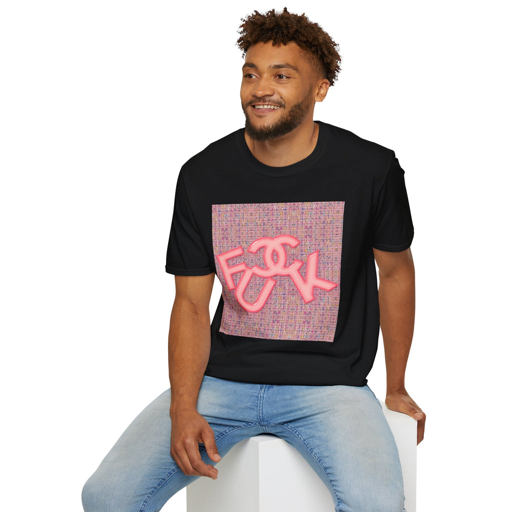 Fake Designer™: Pink Tweed Fuck│ Softsyle T-shirt