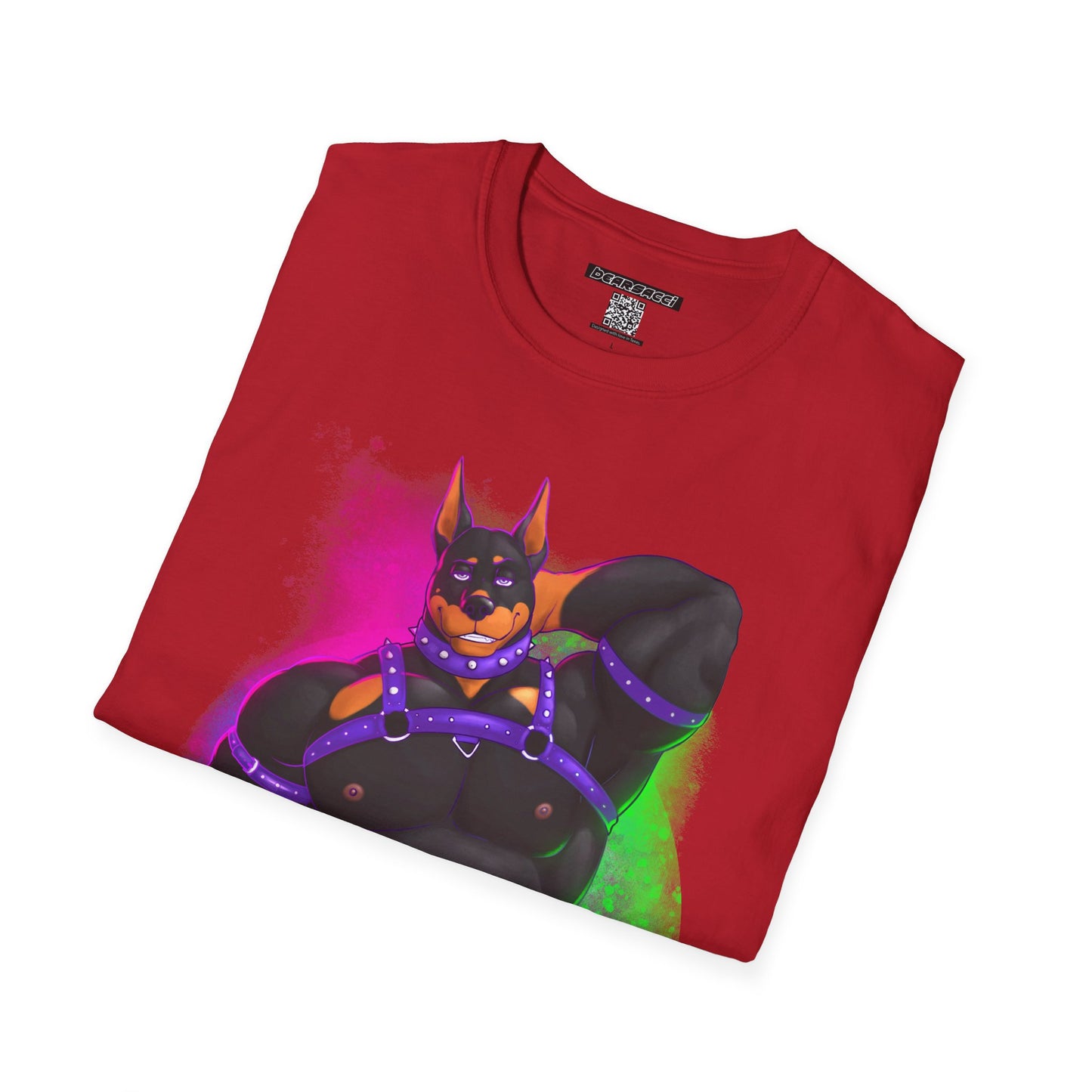 YIFF™: Neon Pup Doberman │ Softsyle T-shirt