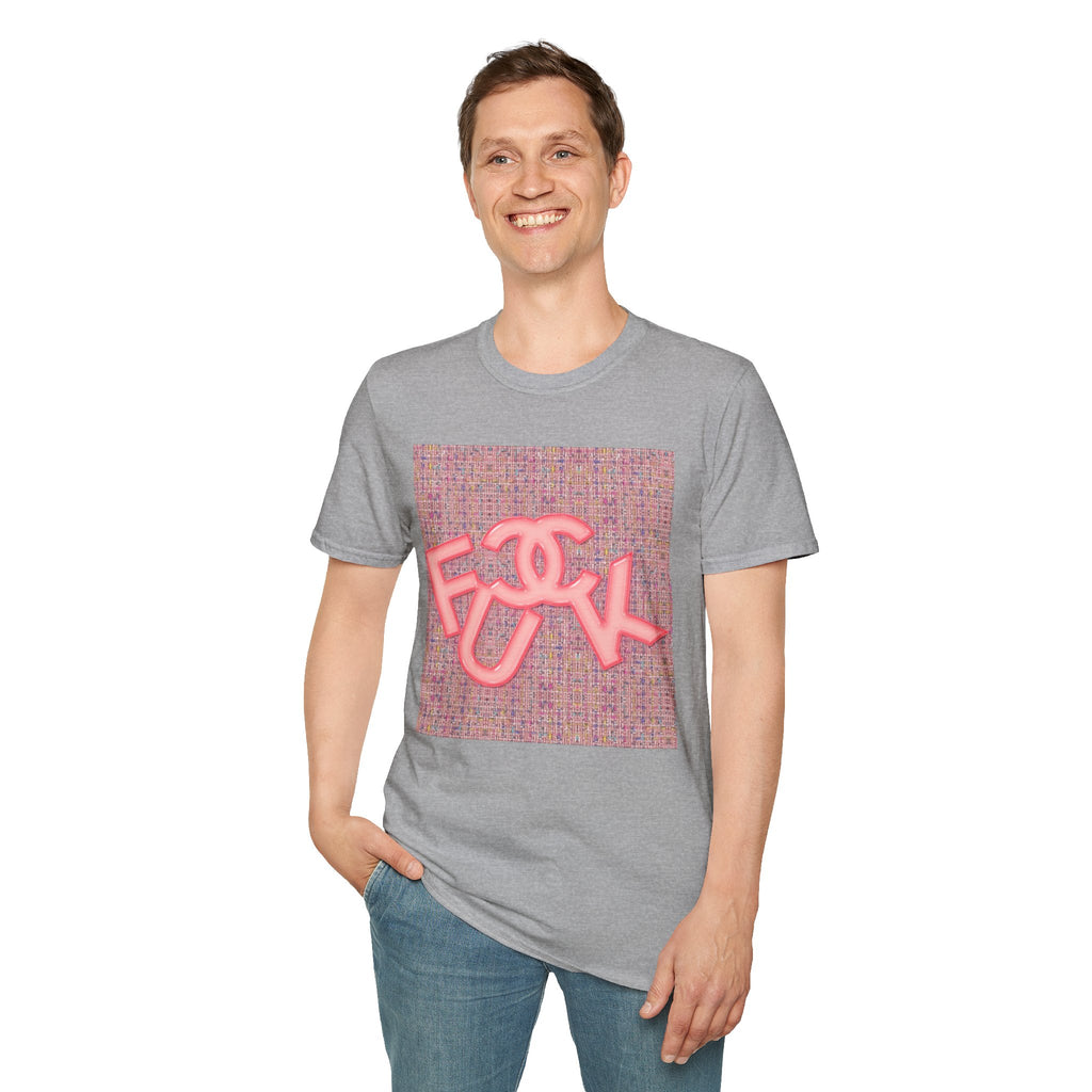 Fake Designer™: Pink Tweed Fuck│ Softsyle T-shirt