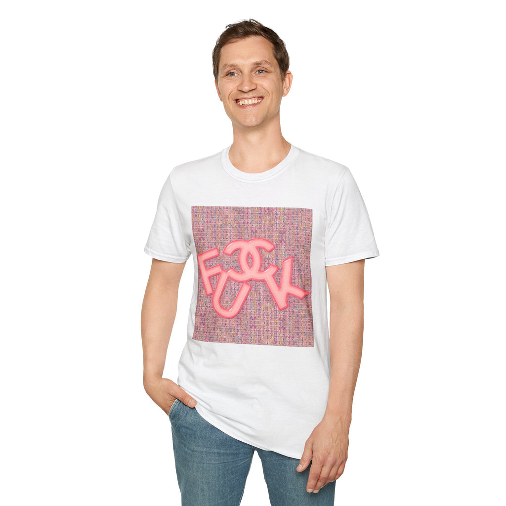 Fake Designer™: Pink Tweed Fuck│ Softsyle T-shirt
