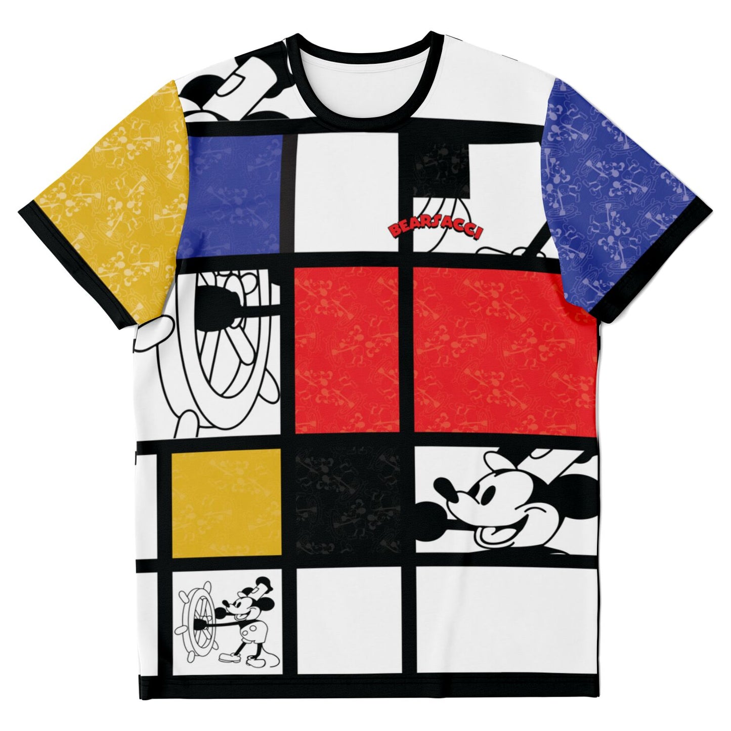 HyperPop™: Mondrian Steamboat Willie │ T-shirt AOP