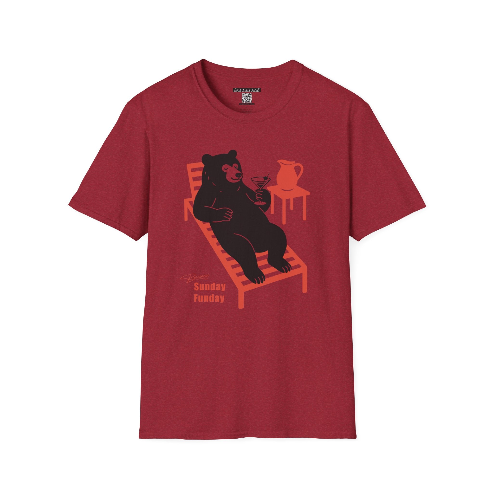 Bearsacci® X Wanderlust®: Sunday Funday Lazy Bear│ Softsyle T-shirt