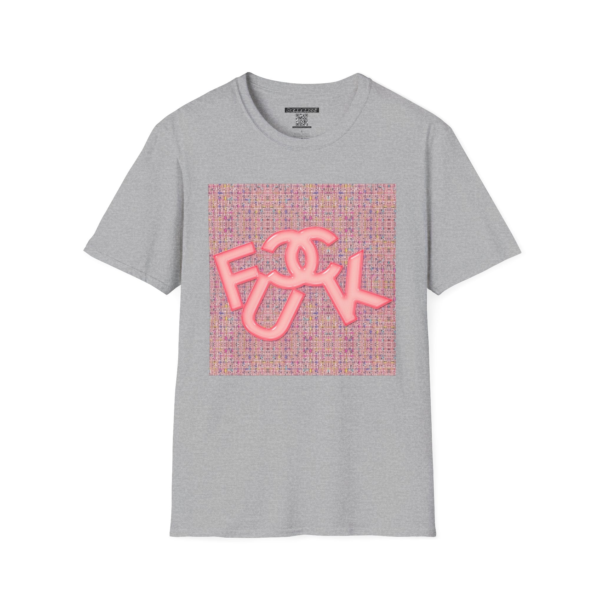 Fake Designer™: Pink Tweed Fuck│ Softsyle T-shirt