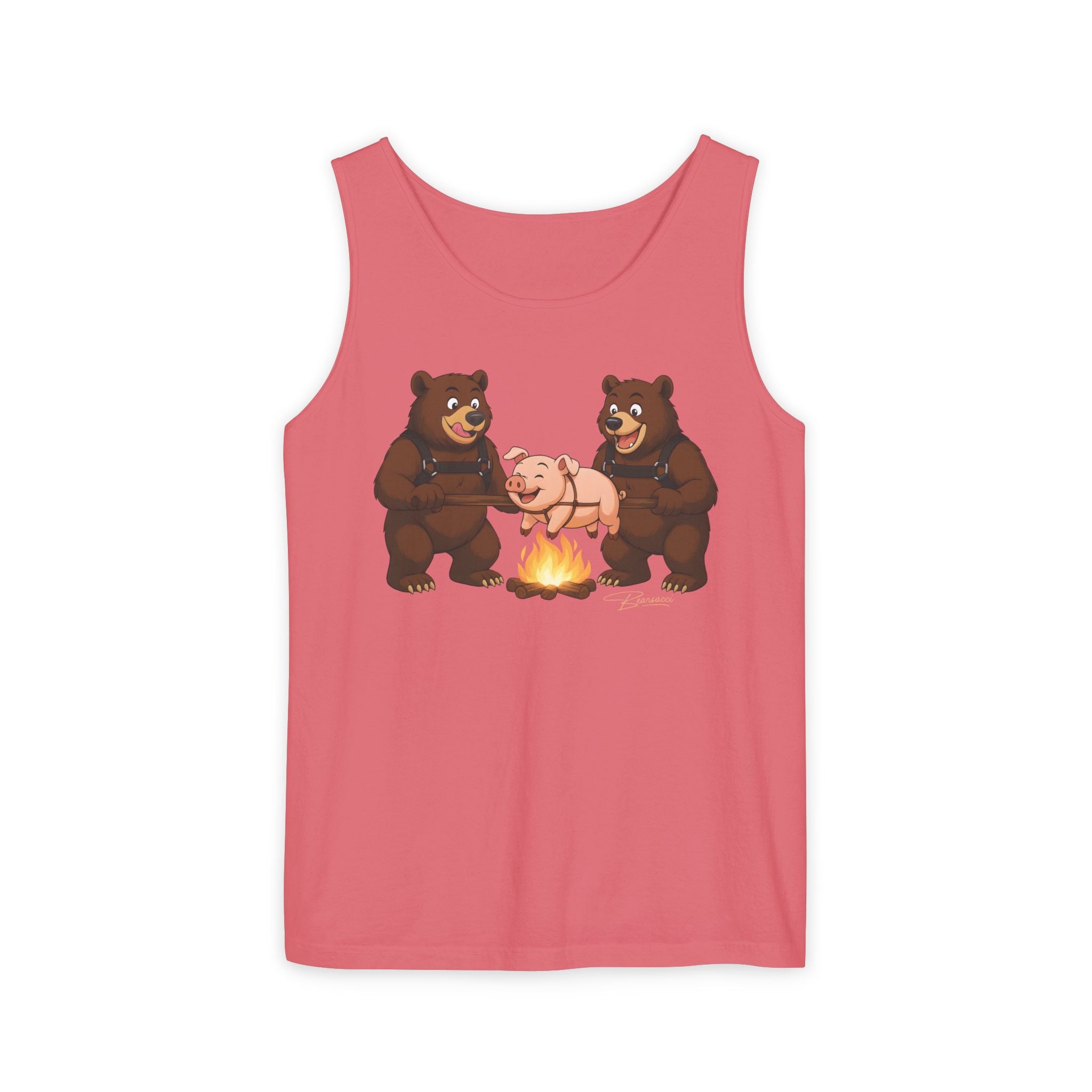 Bearmart®: Spit Roast Pig │Garment-Dyed Tank Top
