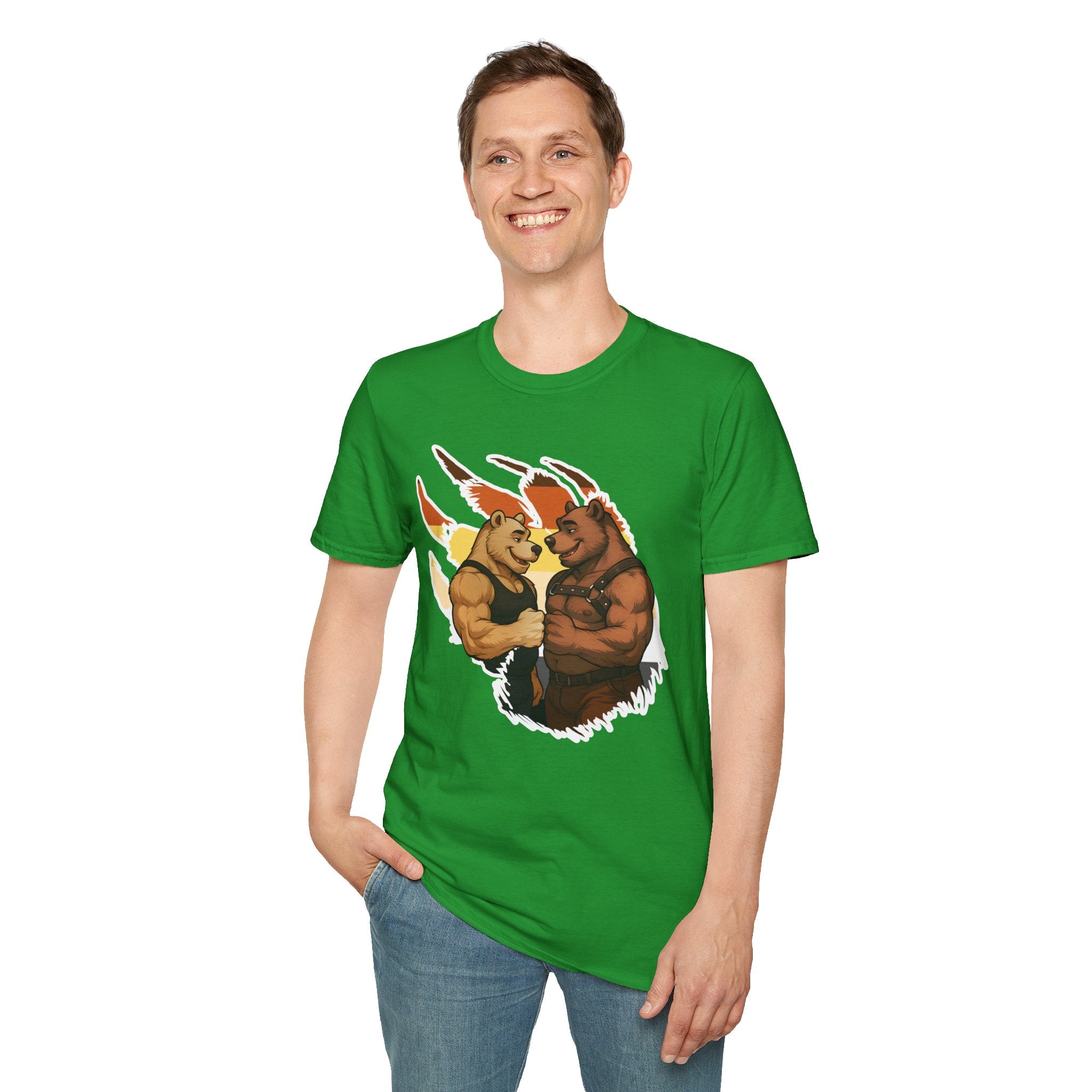 Bearsacci™: Fist Bumping Bears │ Softsyle T-shirt