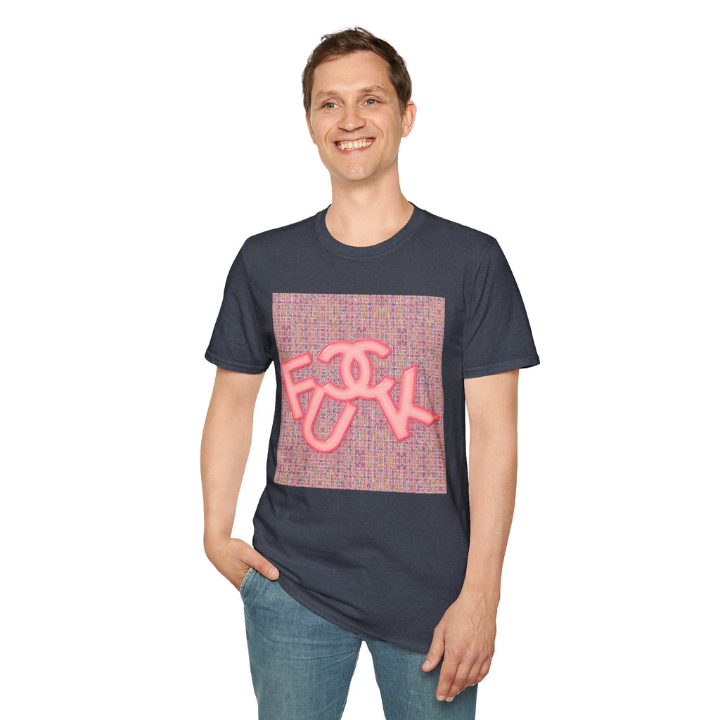 Fake Designer™: Pink Tweed Fuck│ Softsyle T-shirt