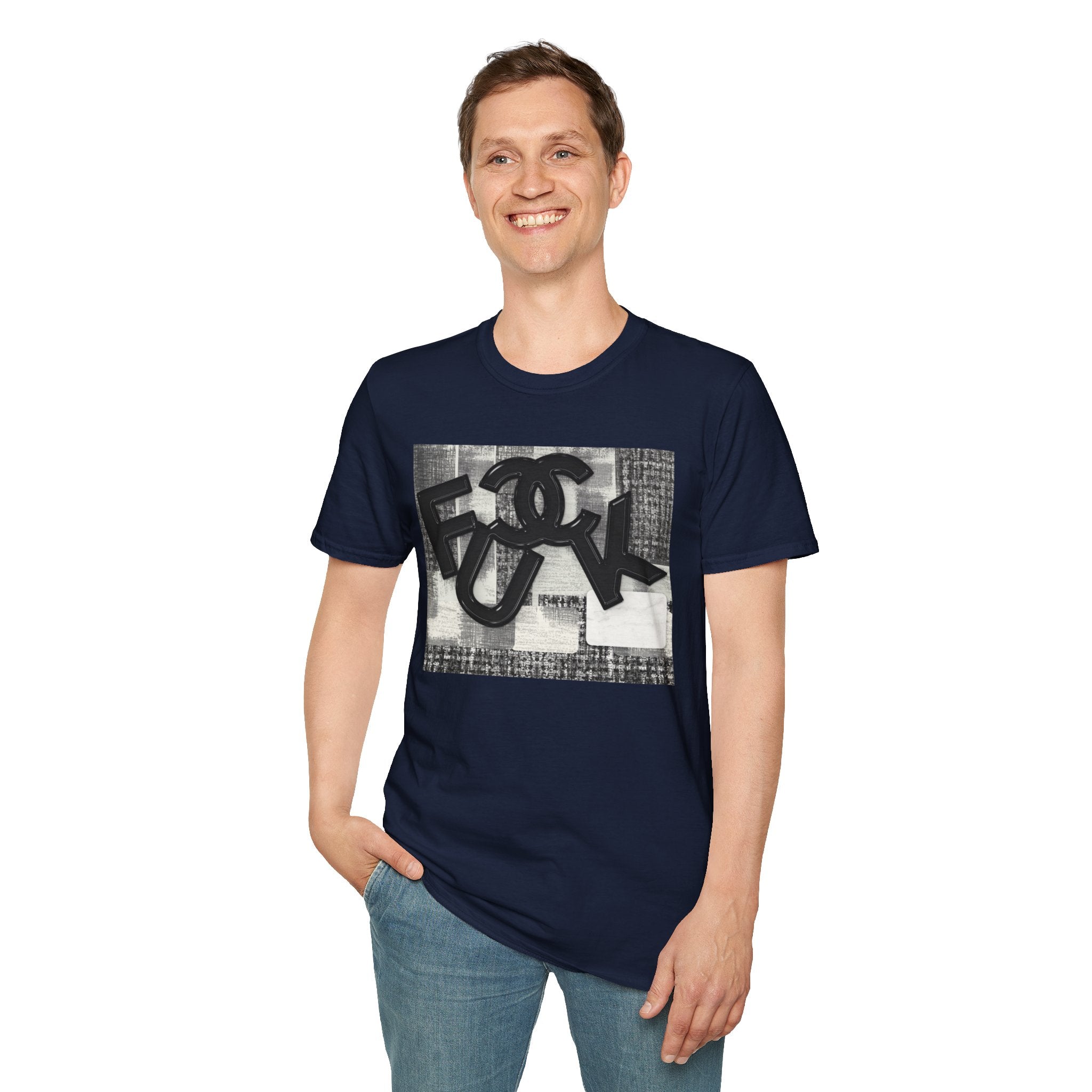 Fake Designer™: Tweed Patchwork Fuck│ Softsyle T-shirt