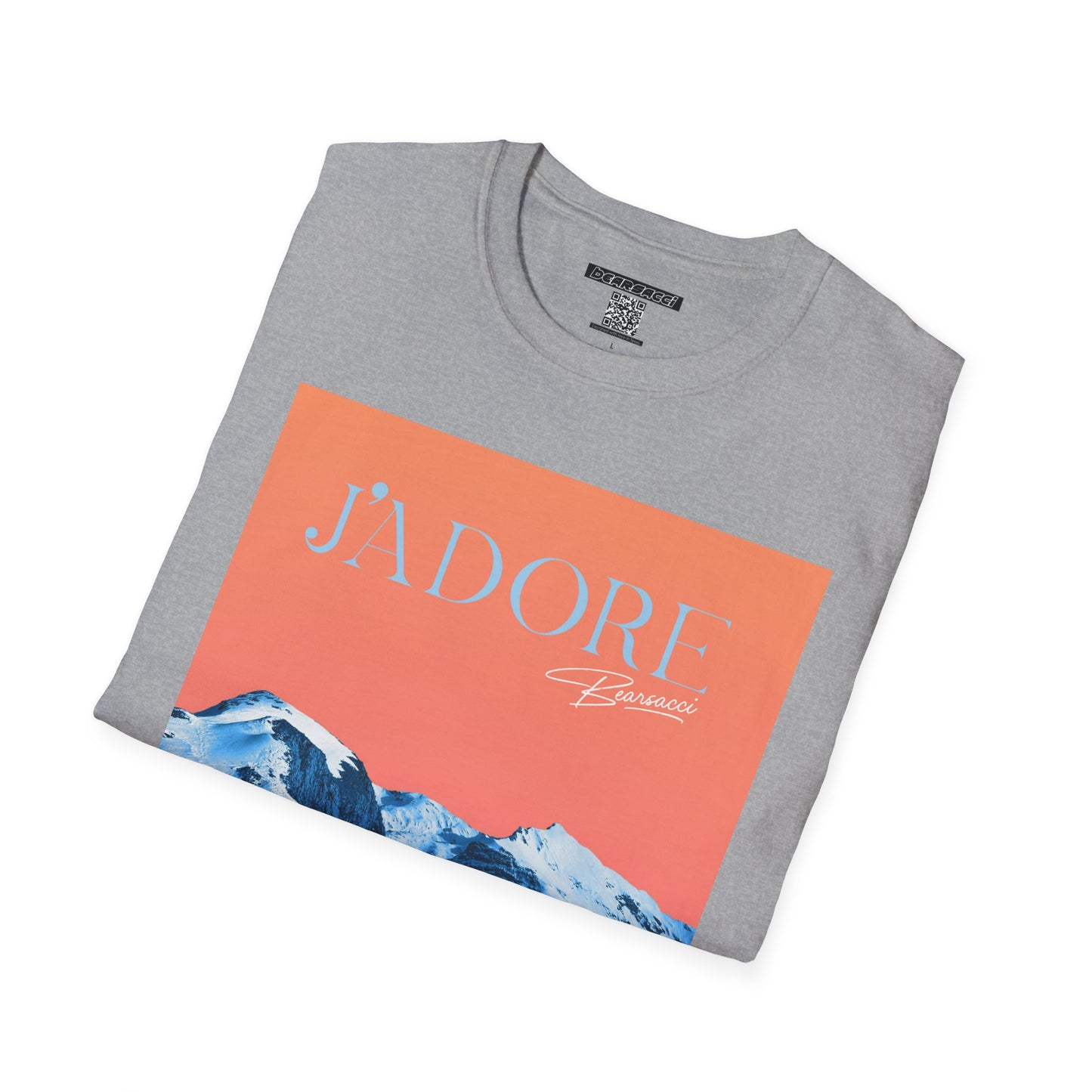 Fake Designer™: J'adore Bearsacci Solitude Is Dangerously Addictive (Vibrant Snowy Mountains At Sunset)│ Softsyle T-shirt