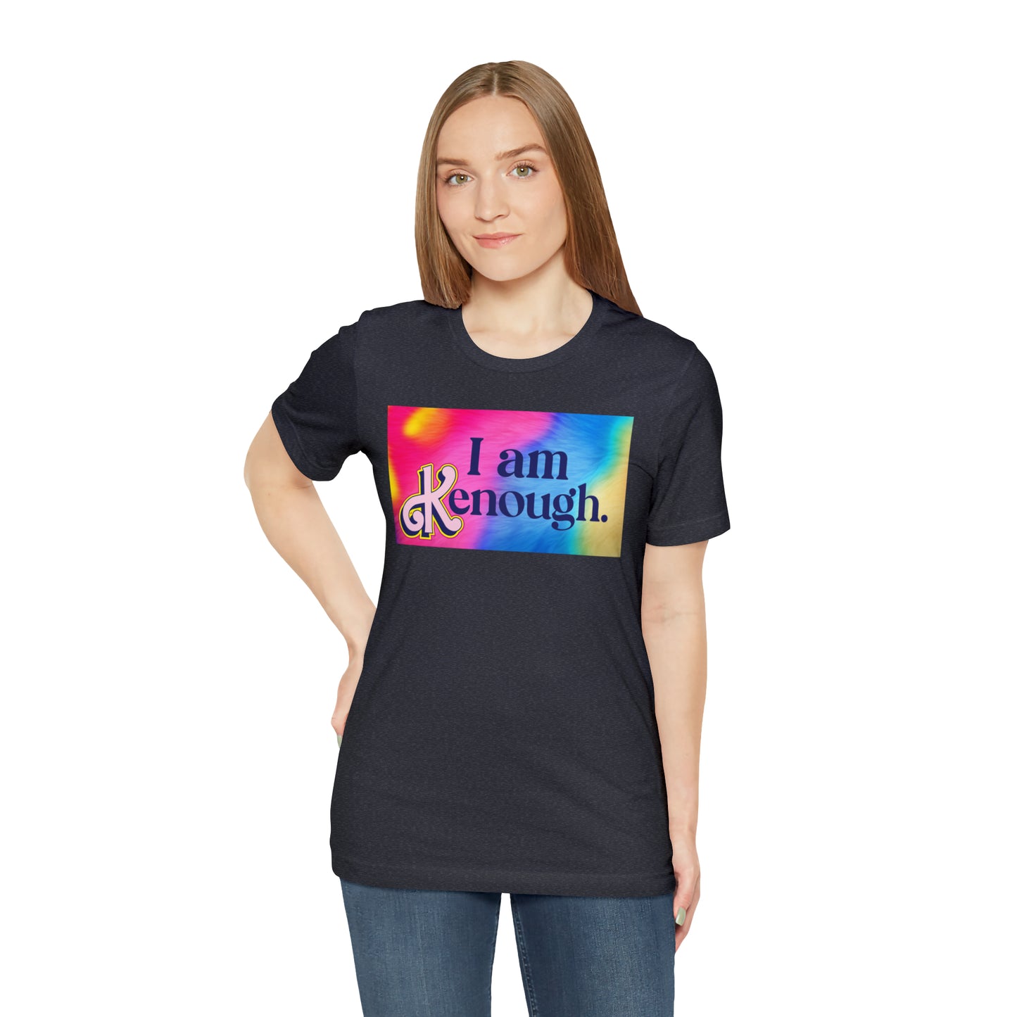 Bearbie: "I am Kenough" With Rainbow Background │ Premium Jersey T-shirt