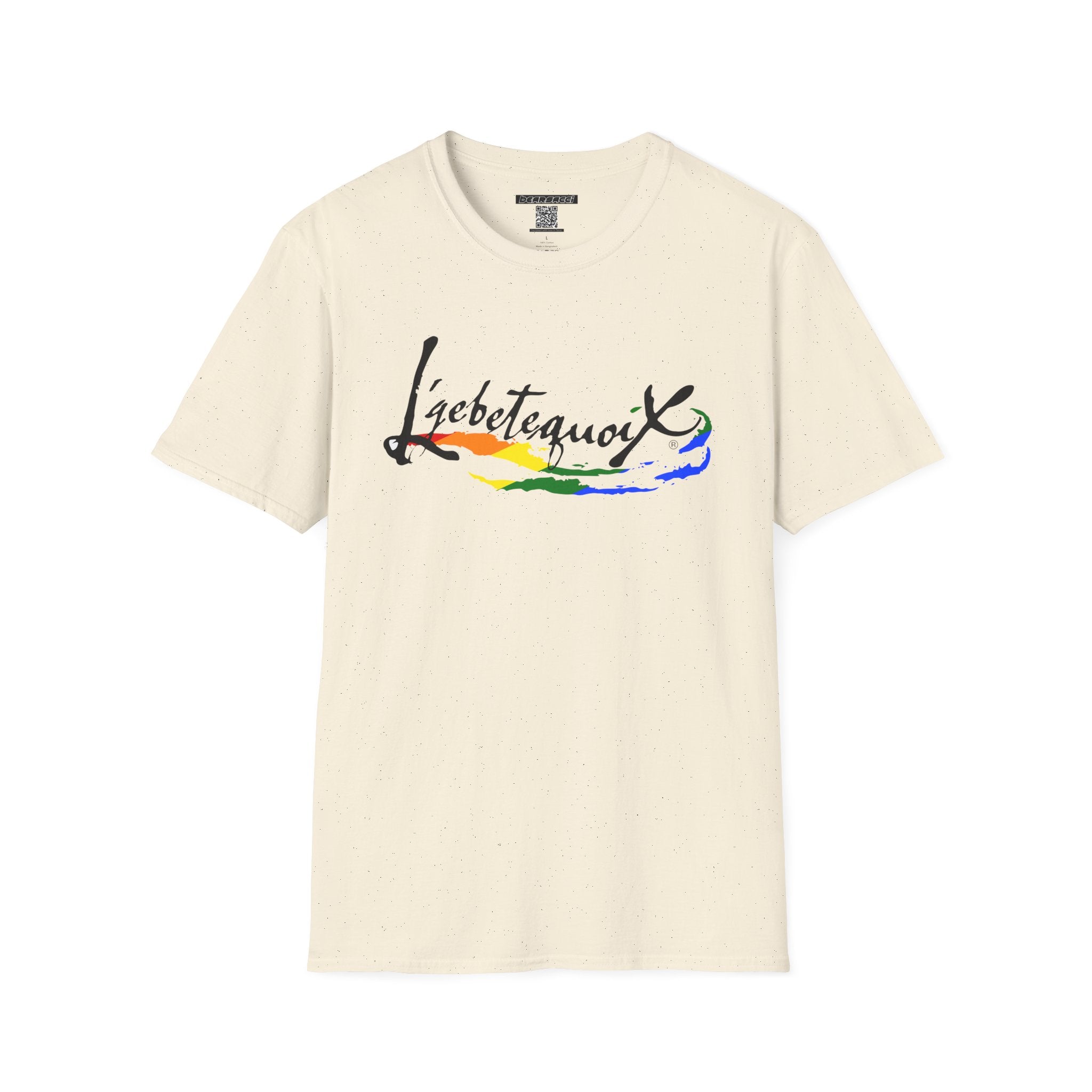 HyperPop® X FakeDesigner®: L’gbetegquoix (LGBT) Rainbow Version │ Softsyle T-shirt