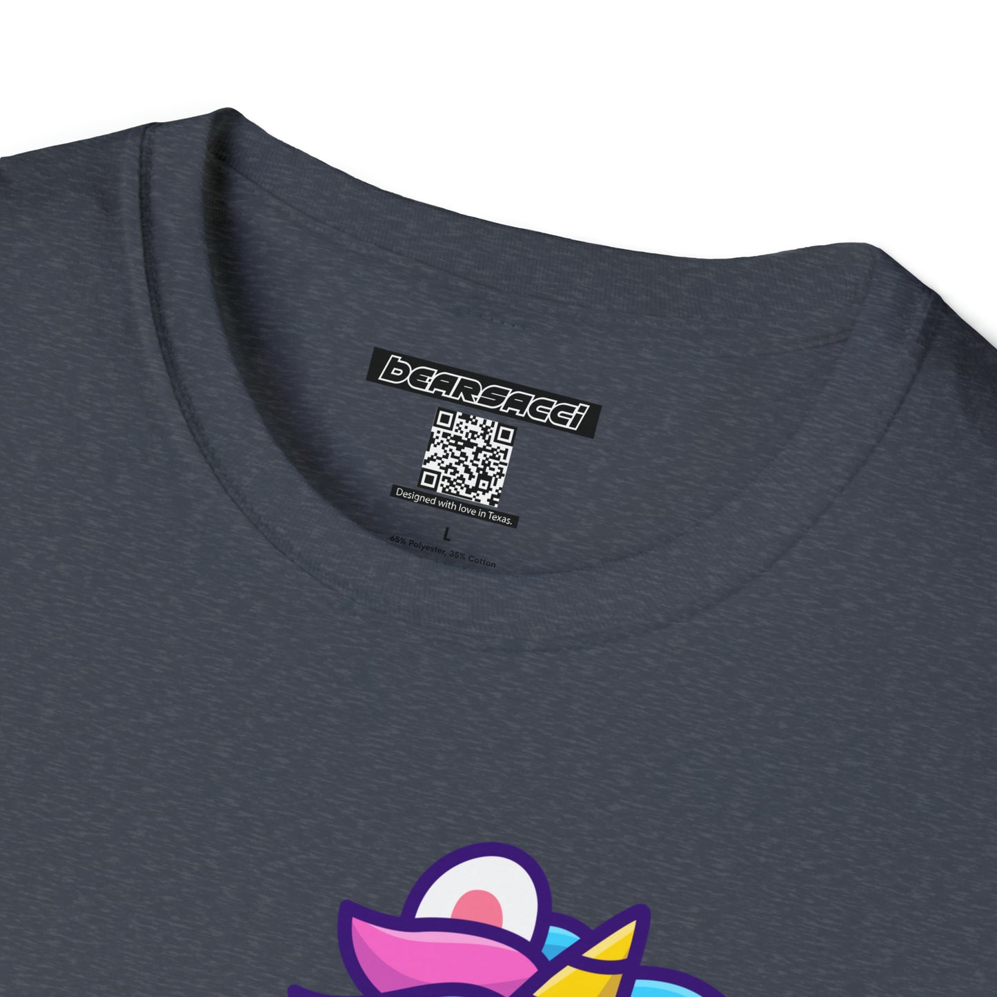 HyperPop™: Unicorn Lifting Dumbell (Getting Good At Hugging) │ Softsyle T-shirt