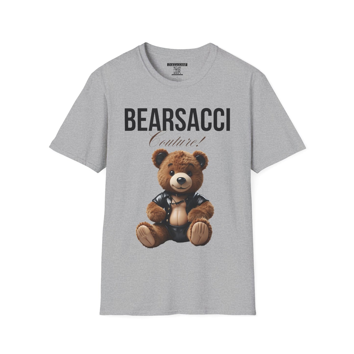 Fake Designer™: Leather Teddy Bear│ Softsyle T-shirt