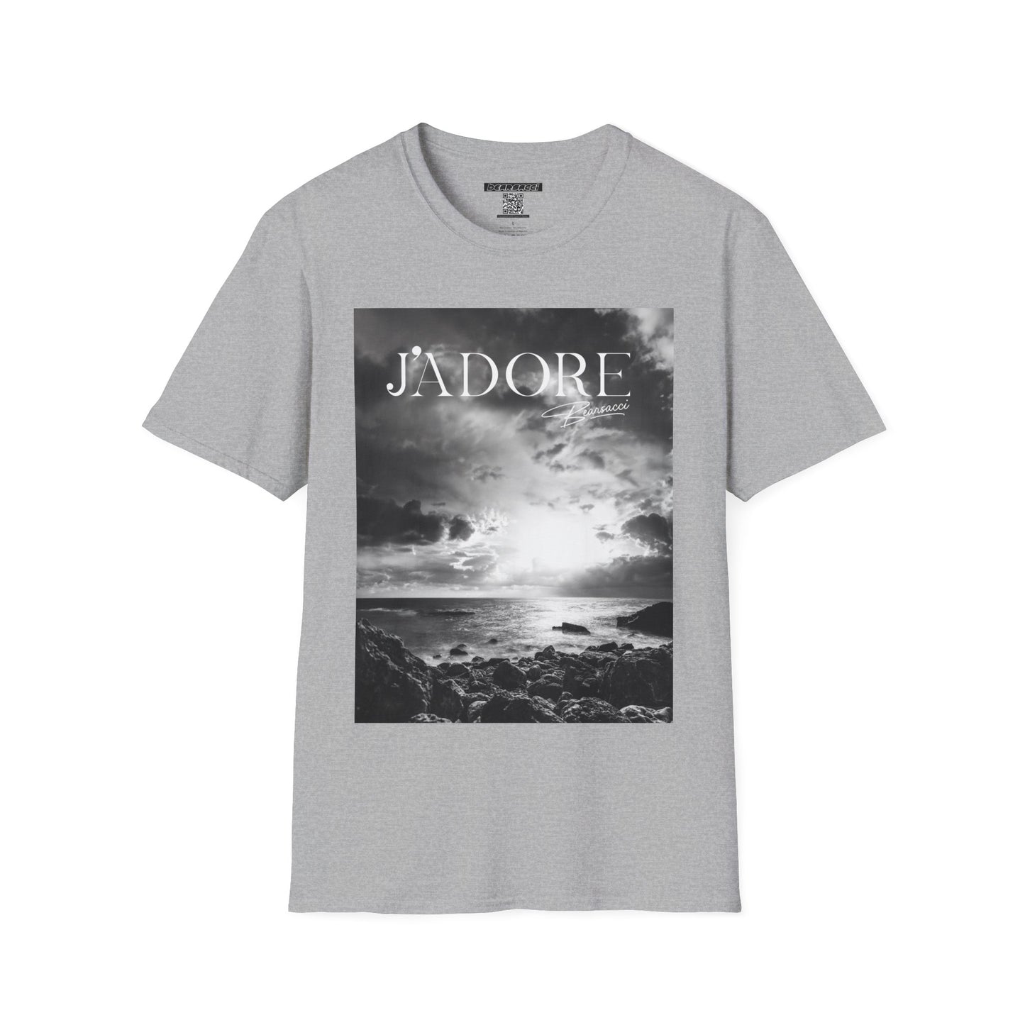 Fake Designer™: J'adore Bearsacci Solitude Is Dangerously Addictive (Black and White Beach)│ Softsyle T-shirt