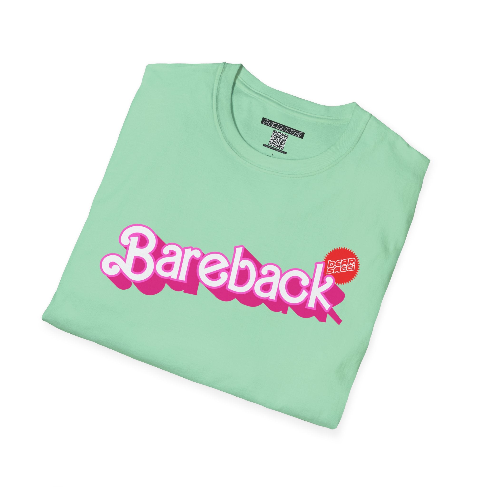 Bearbie® X Slutpride®: Bareback Logo │Softsyle T-shirt