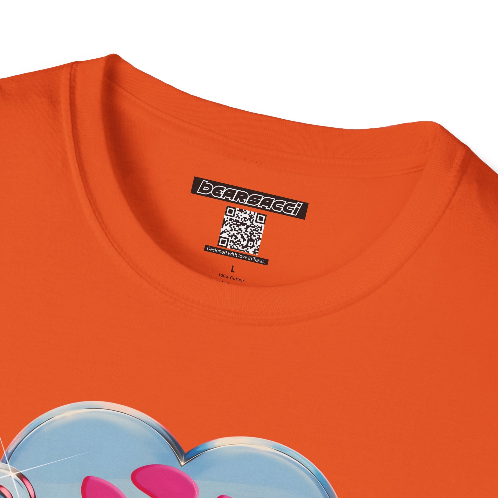 Bearbie®: Heart Bear Claw Logo │Softsyle T-shirt