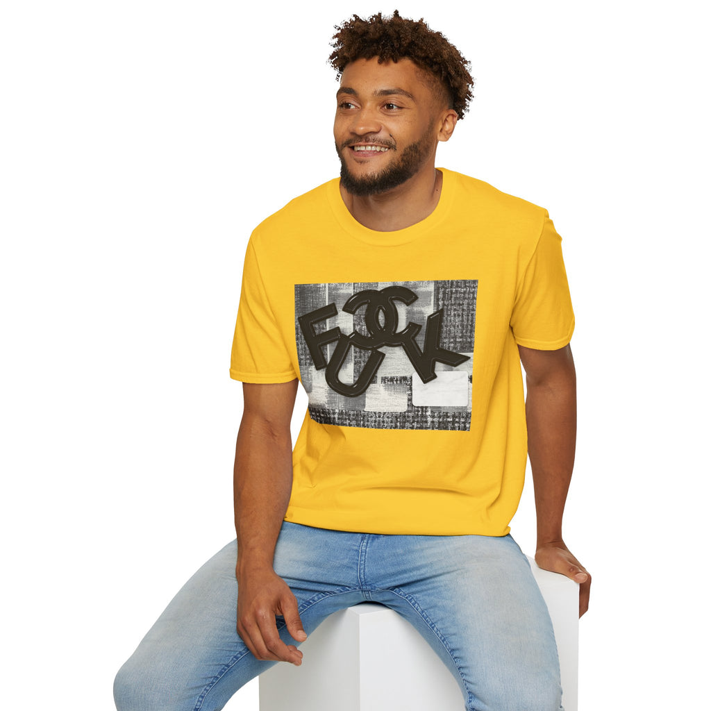 Fake Designer™: Tweed Patchwork Fuck│ Softsyle T-shirt