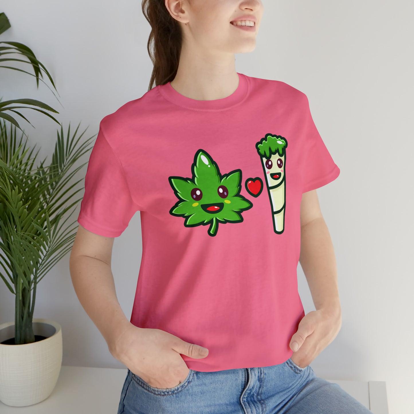 Stoney: Leafy Loves Blunty  │Premium Jersey T-shirt