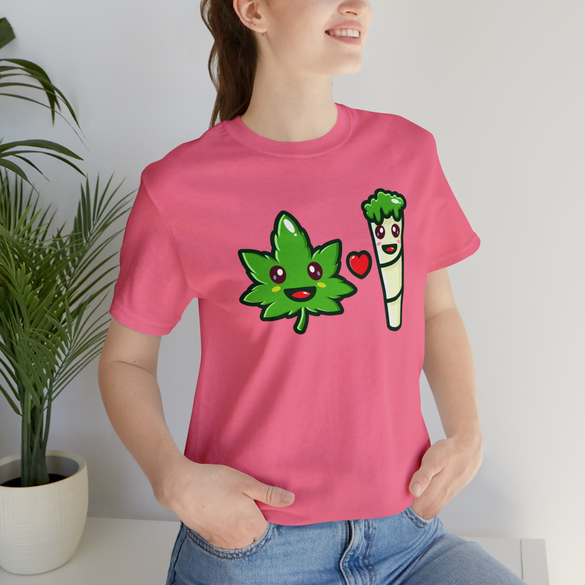 Stoney: Leafy Loves Blunty  │Premium Jersey T-shirt