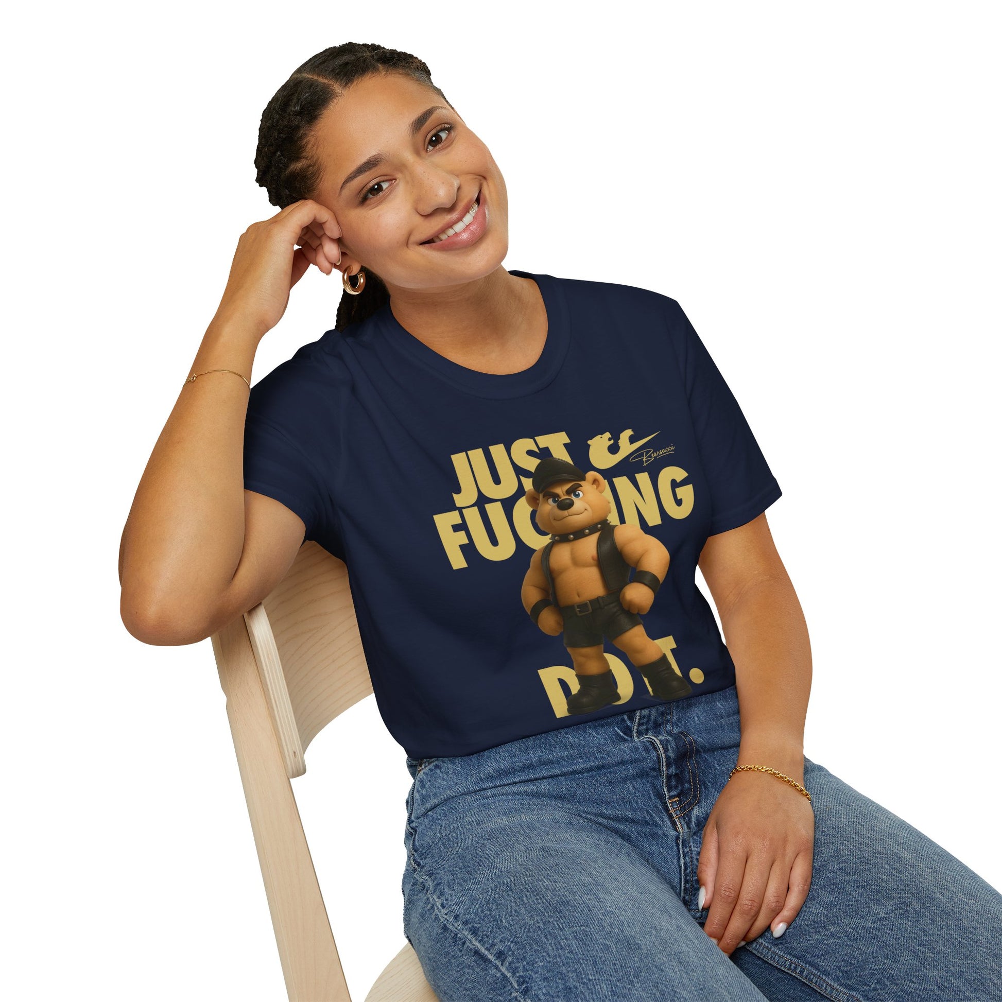 Bearsacci™ X Dominion: Just Fucking Do It Dom Daddy Teddy Bear│ Softsyle T-shirt