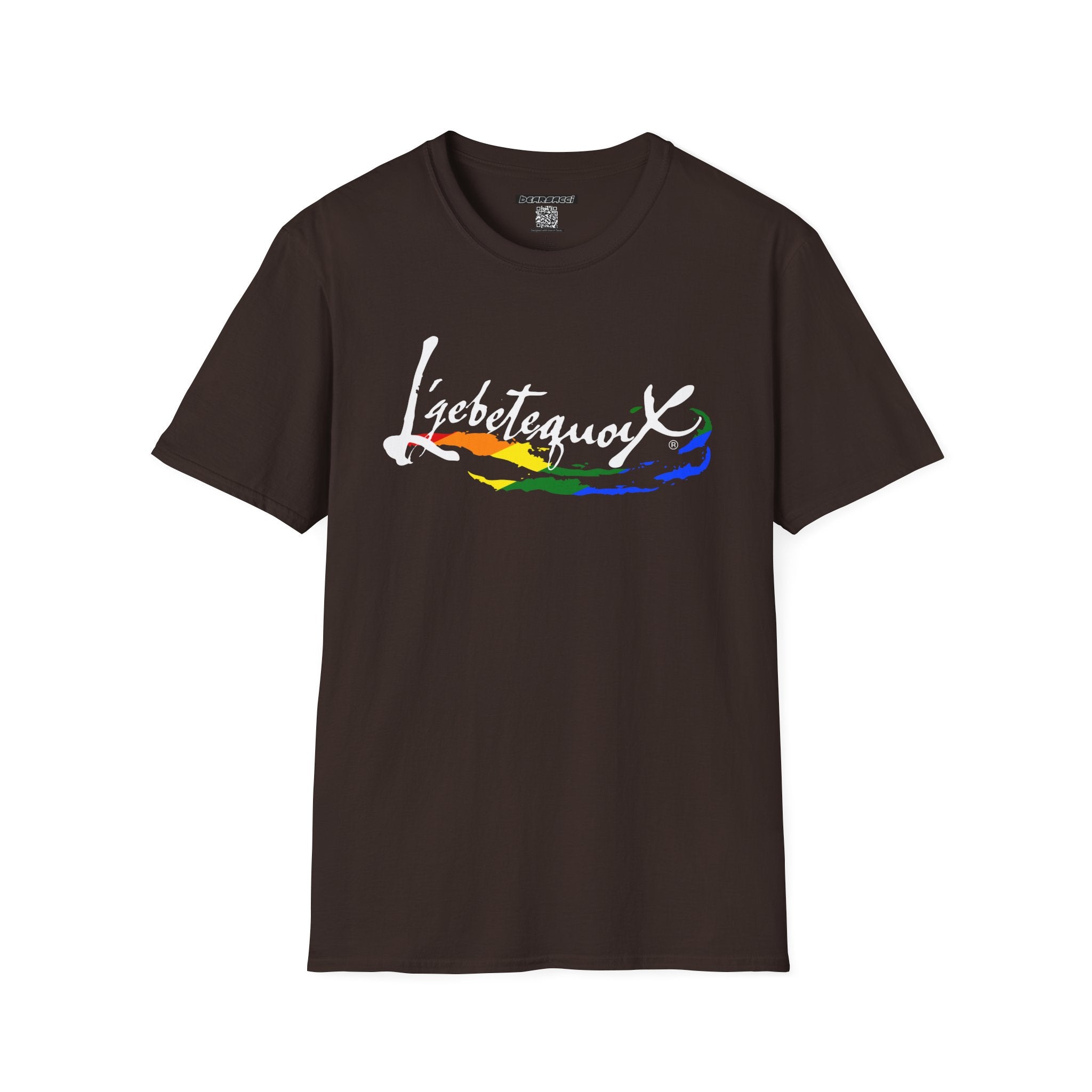 HyperPop® X FakeDesigner®: L’gbetegquoix (LGBT) Rainbow Version │ Softsyle T-shirt