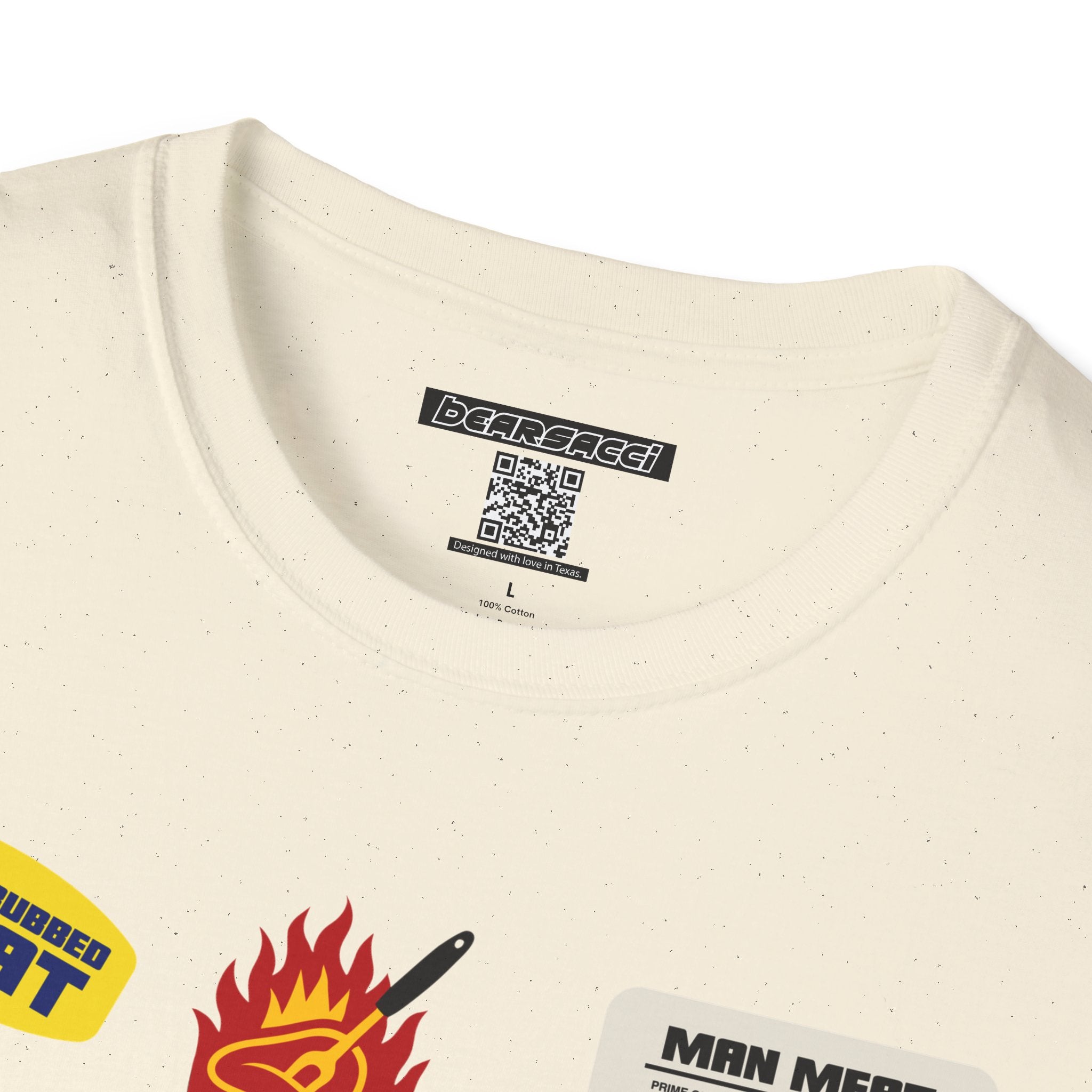 Bearmart®: Butcher Isle Meat Stickers (1990s Colorway) │Softsyle T-shirt