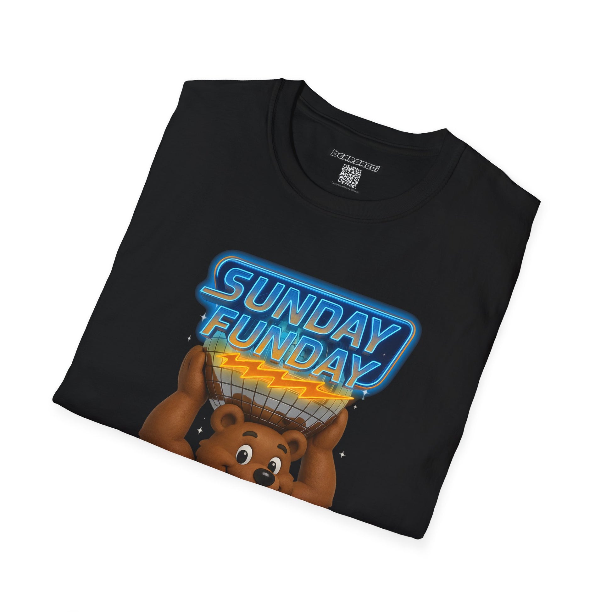Bearsacci™: Sunday Funday Atlas Disco Bear Remix│ Softsyle T-shirt
