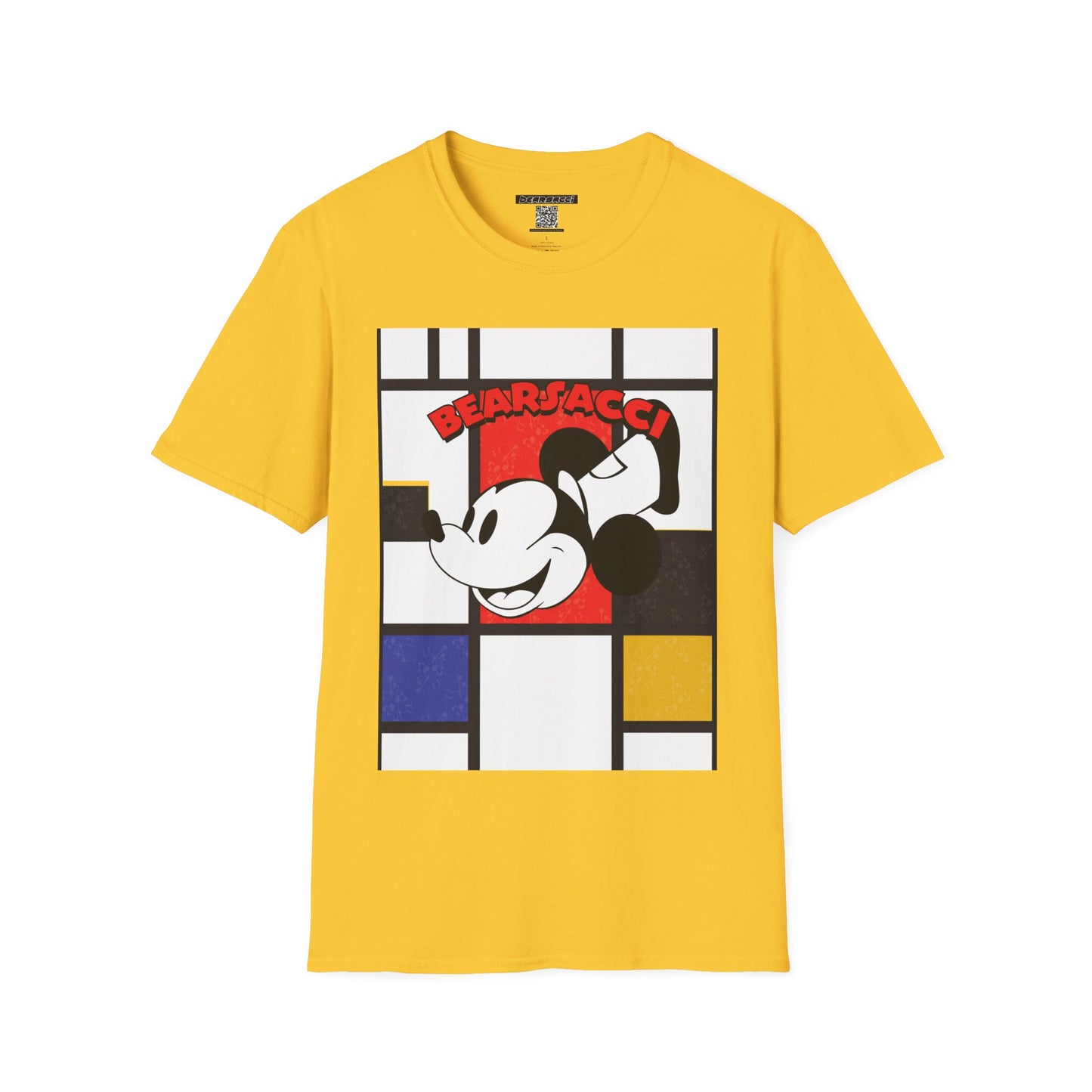 HyperPop™: Mondrian Steamboat Willie│ Softsyle T-shirt