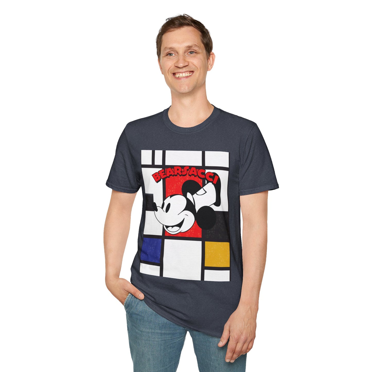 HyperPop™: Mondrian Steamboat Willie│ Softsyle T-shirt