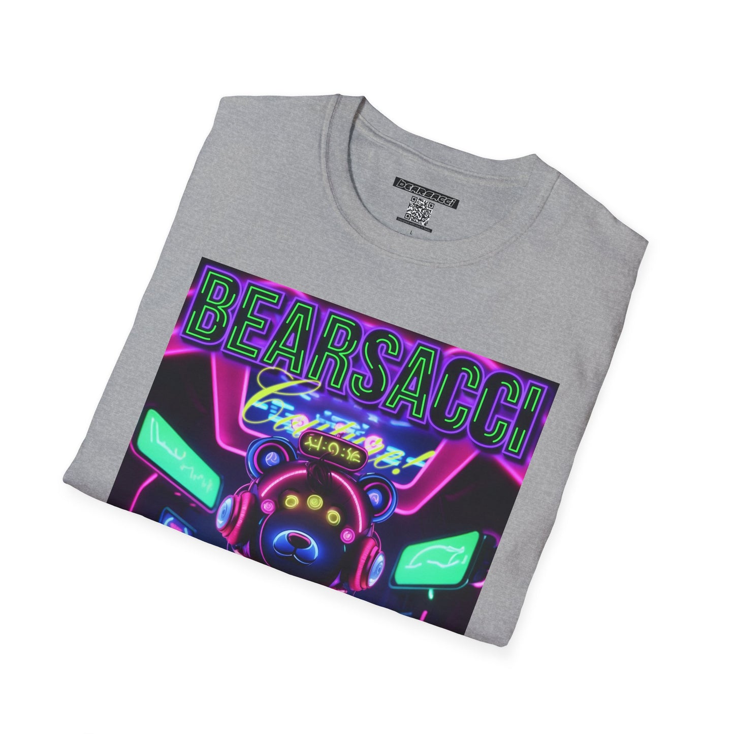 Fake Designer™: Neon Teddy Bear│ Softsyle T-shirt