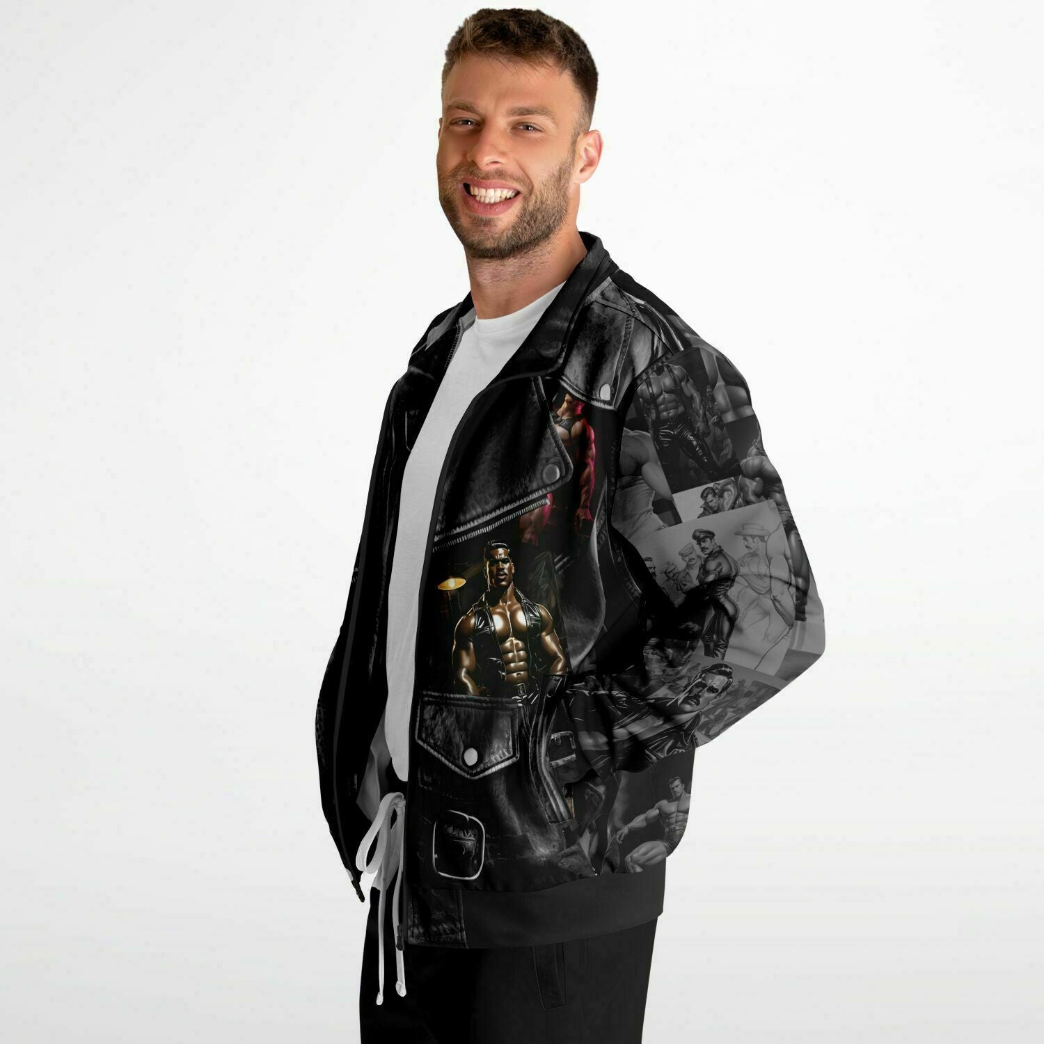 Dominion™: Tom's "Leather" Jacket │ Track Jacket AOP