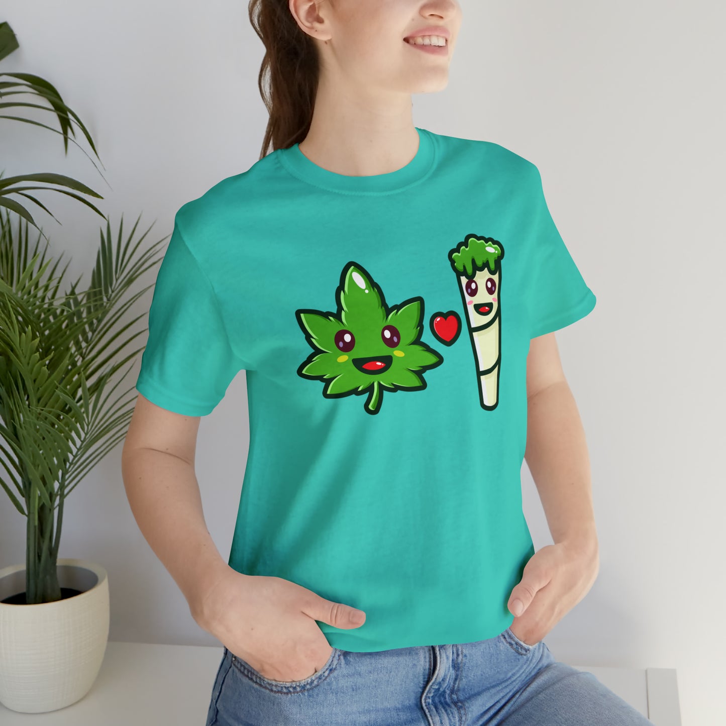 Stoney: Leafy Loves Blunty  │Premium Jersey T-shirt