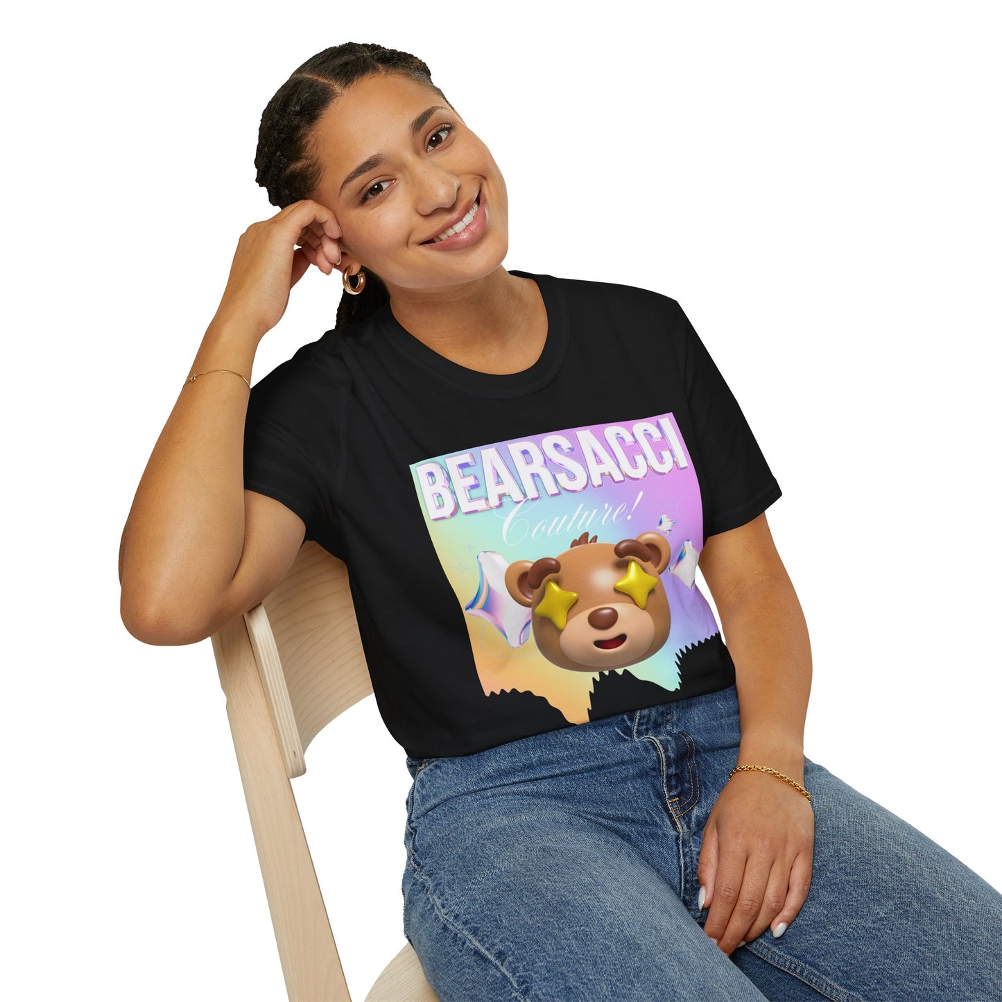 Fake Designer™: Holo Teddy Bear│ Softsyle T-shirt