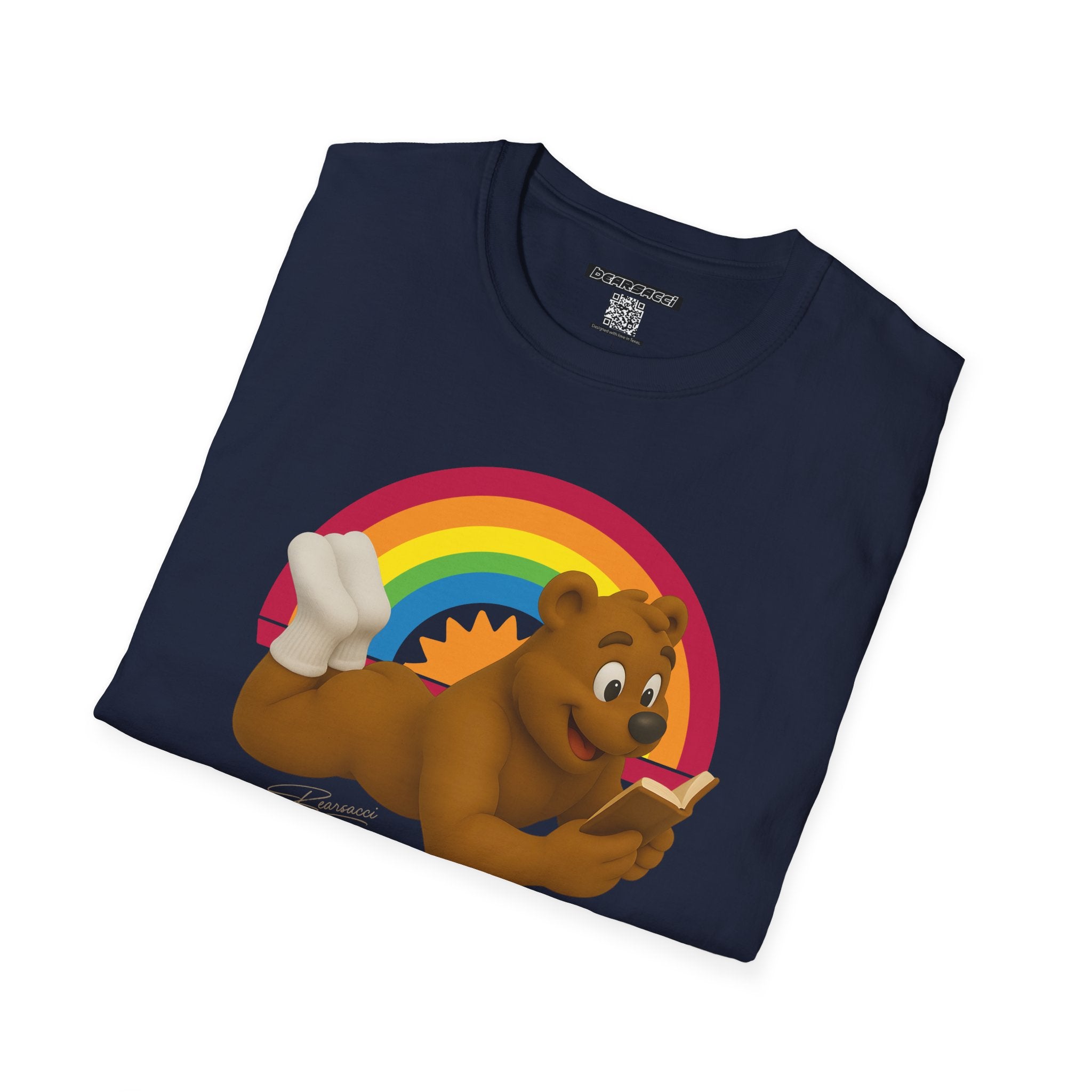 Bearsacci™: Page-Turner, Head-Turner Bare Bear│ Softsyle T-shirt