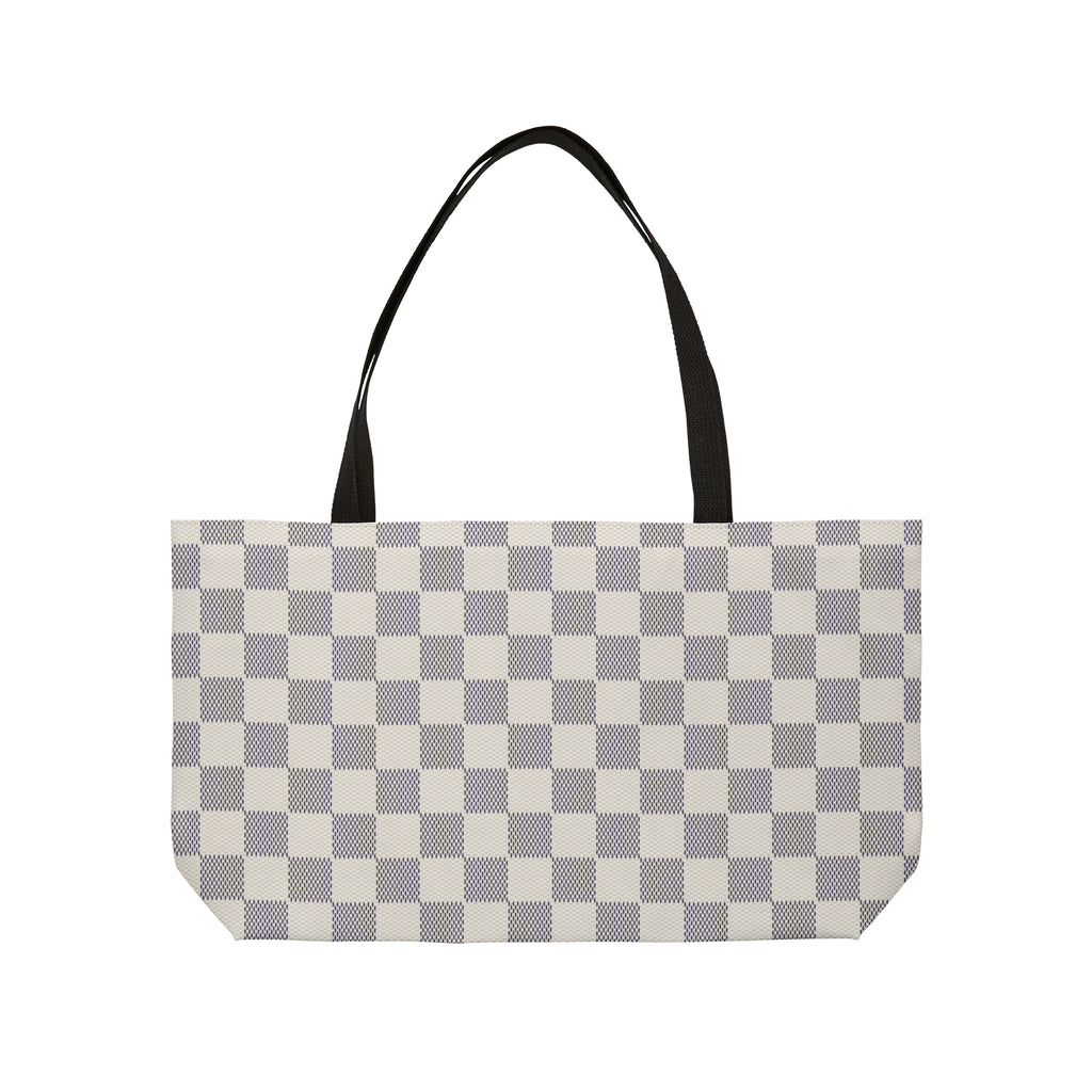 Azure Checkerboard │ Weekender Tote Bag