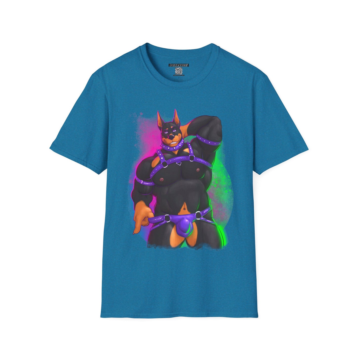 YIFF™: Neon Pup Doberman │ Softsyle T-shirt